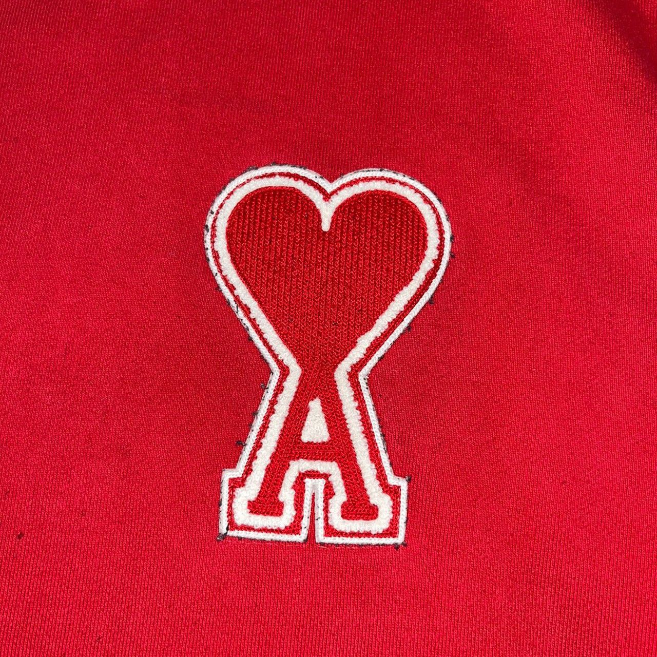 Designer × Vintage AMI Classic Sweatshirt Red Size US L / EU 52-54 / 3 - 5 Thumbnail