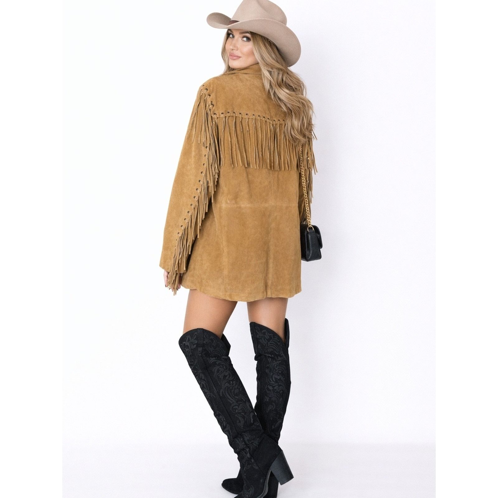 Excelled NWOT Excelled Collection Fringe Suede Coat 3XL Size 3XL / US 20-22 - 2 Thumbnail
