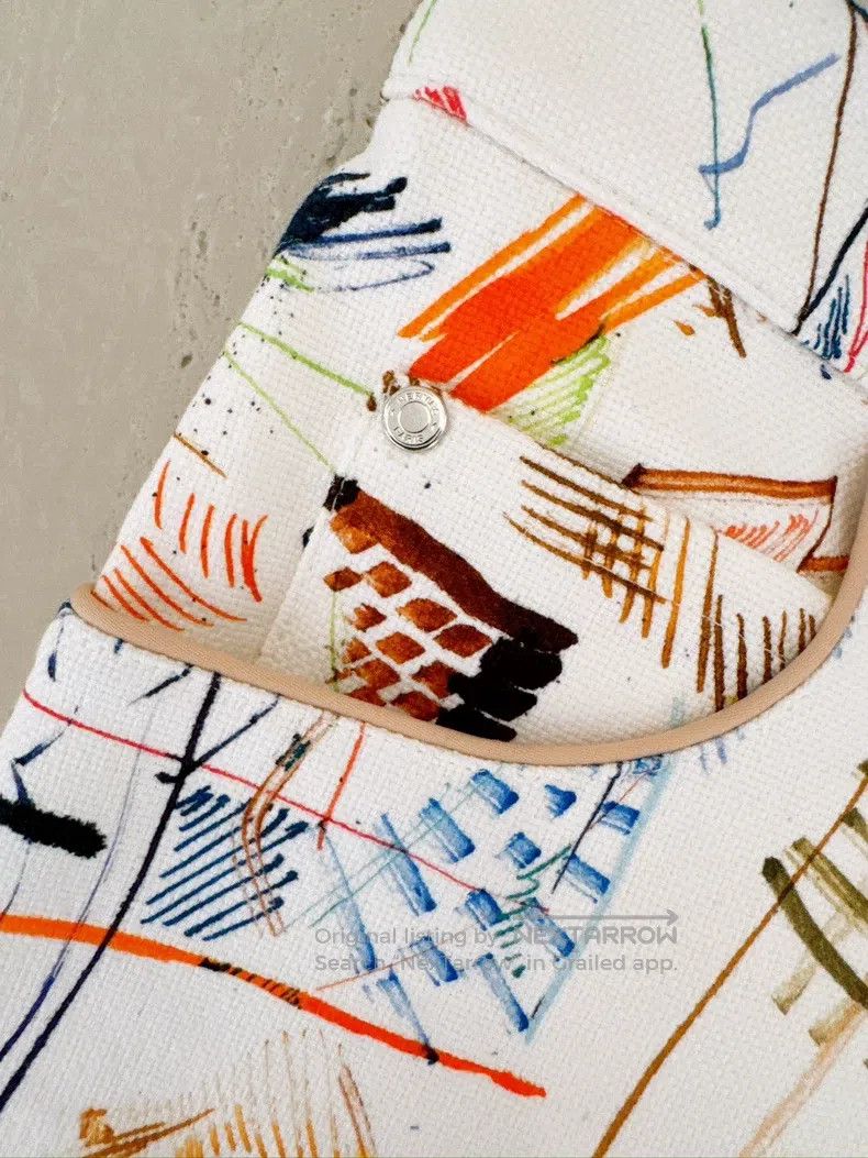 Hermes Hermes Colorful Graffiti Denim Shorts Size 42" / US 20 - 3 Thumbnail