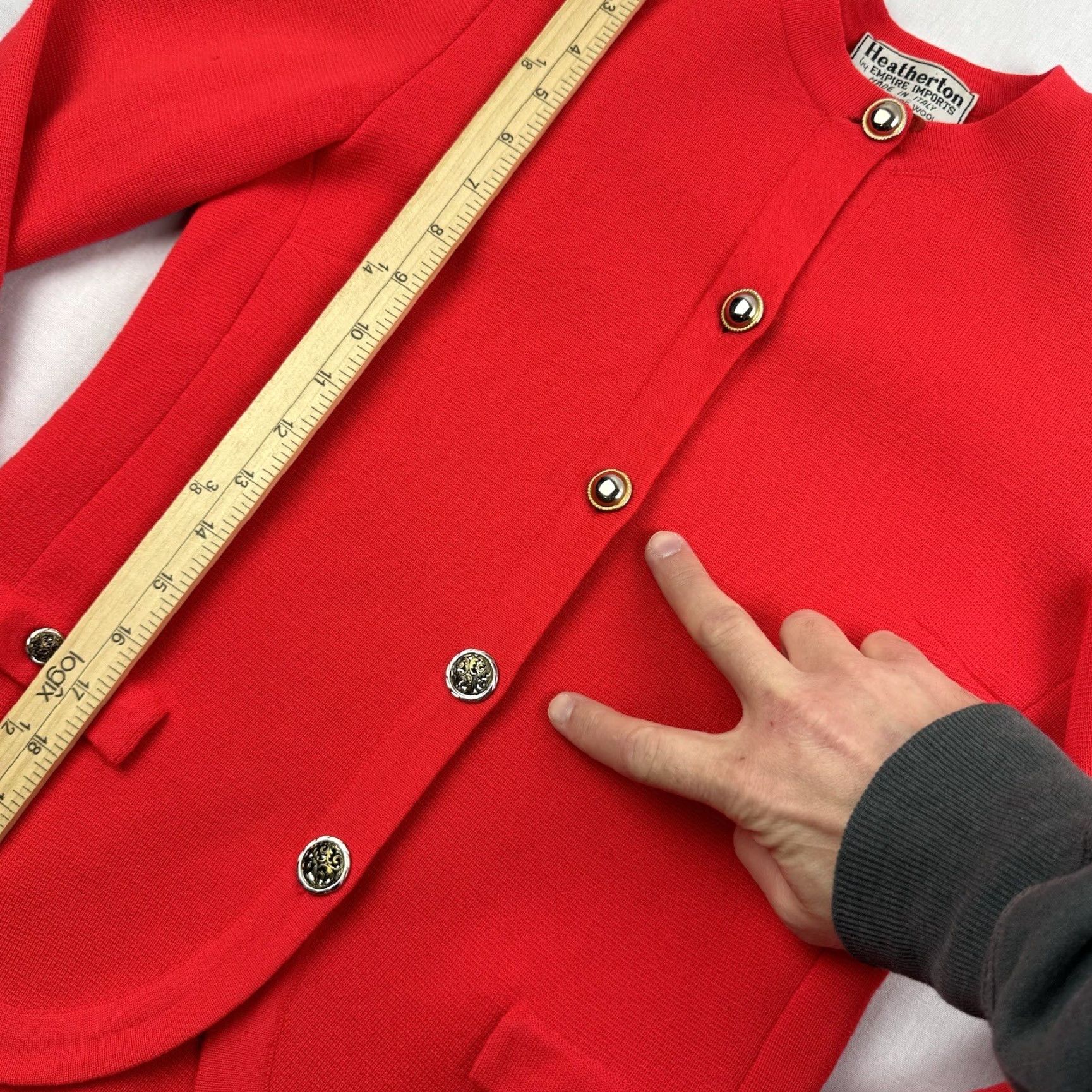 Vintage VINTAGE Heatherton Cardigan Sweater Womens Small Red Wool 80s 90s Italy Brand Heatherton Womens Small Red Wool Cardigan 80s US? Size S / US 4 / IT 40 - 6 Thumbnail