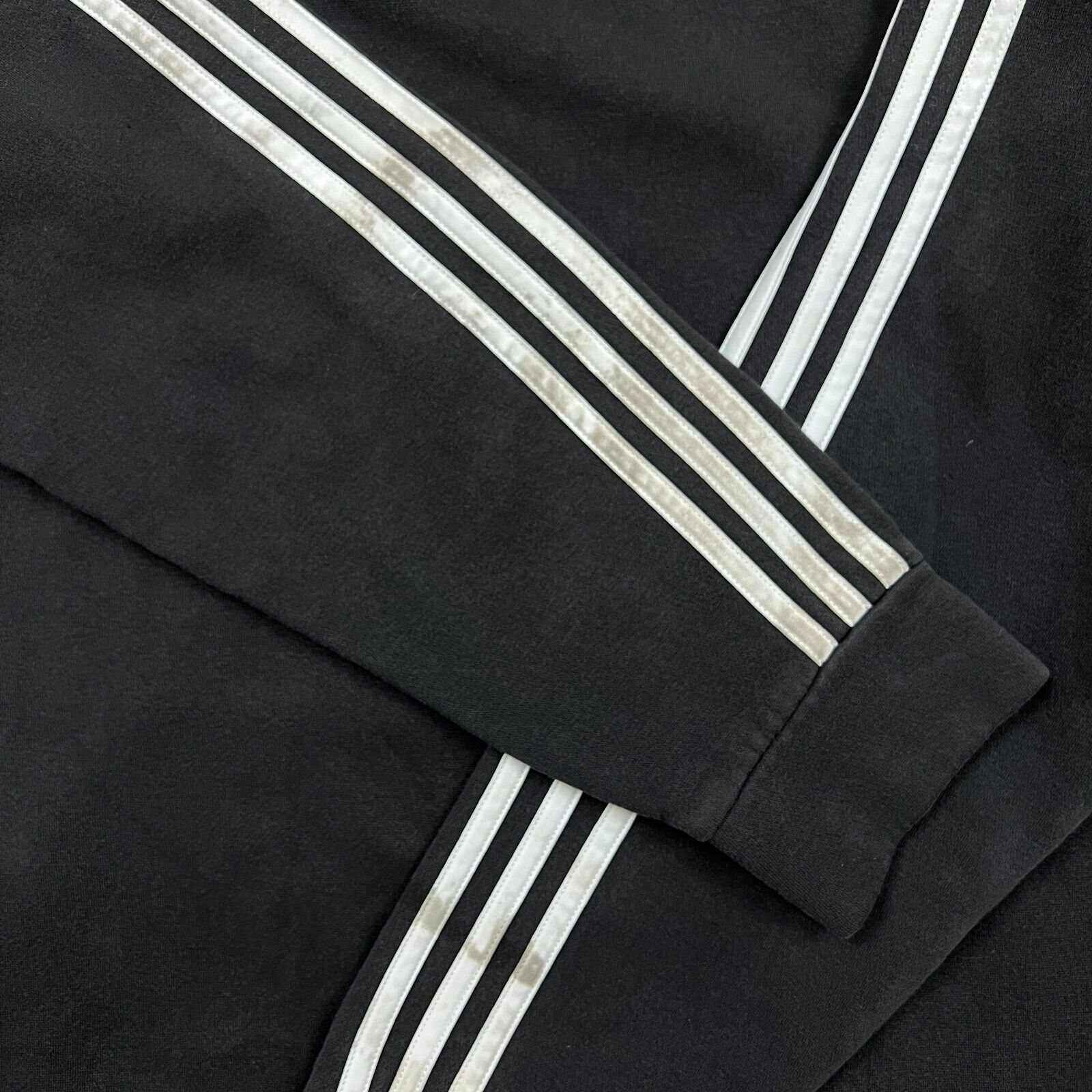 Adidas × Vintage Adidas Hoodie Large Stripe Spellout Pullover Hood Sweatshirt Size US L / EU 52-54 / 3 - 4 Thumbnail