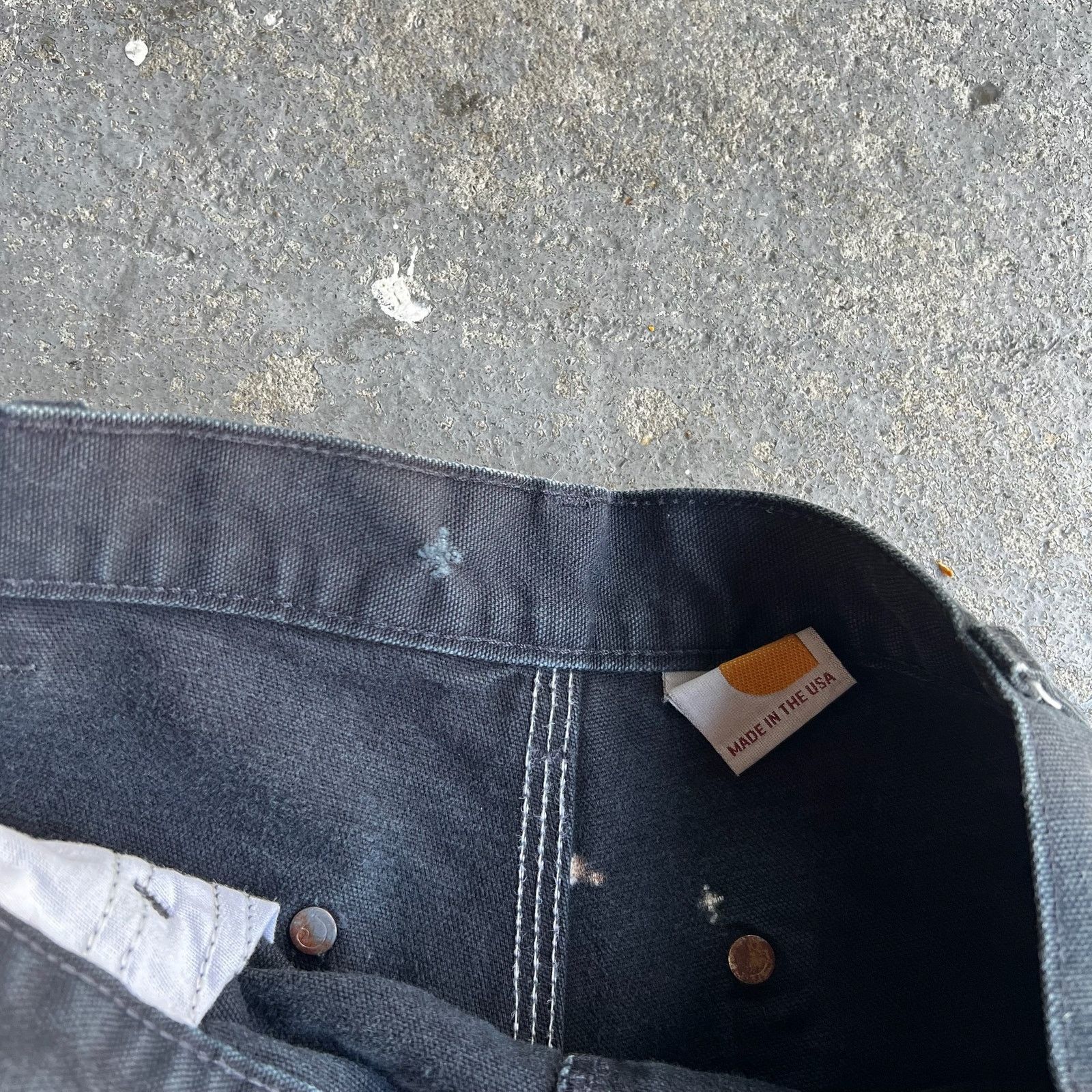 Carhartt × Vintage Carhartt black double knee work wear carpenter pants Size US 31 - 7 Thumbnail