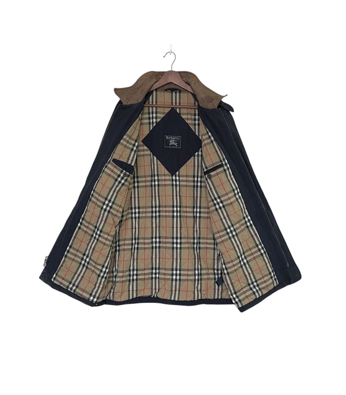 Burberry × Vintage Vintage Brand Burberry Checkered Trench Coat 1990s Size US M / EU 48-50 / 2 - 1 Thumbnail