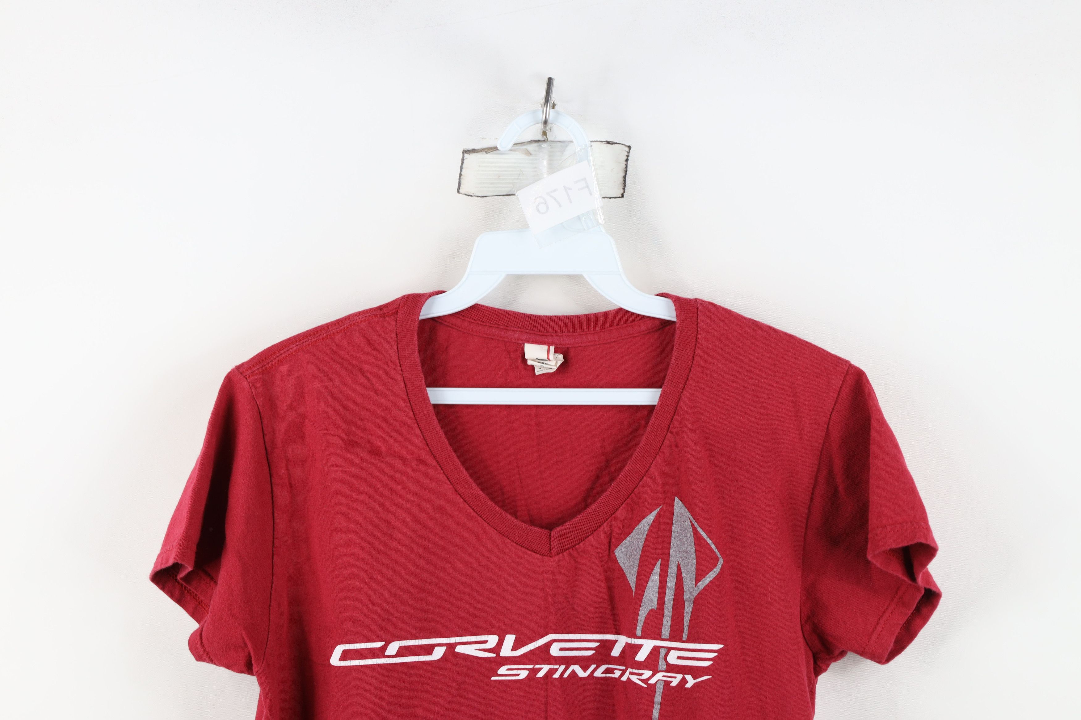 Vintage Vintage Y2K Spell Corvette Stingray Racing V-Neck T-Shirt Size M / US 6-8 / IT 42-44 - 2 Thumbnail