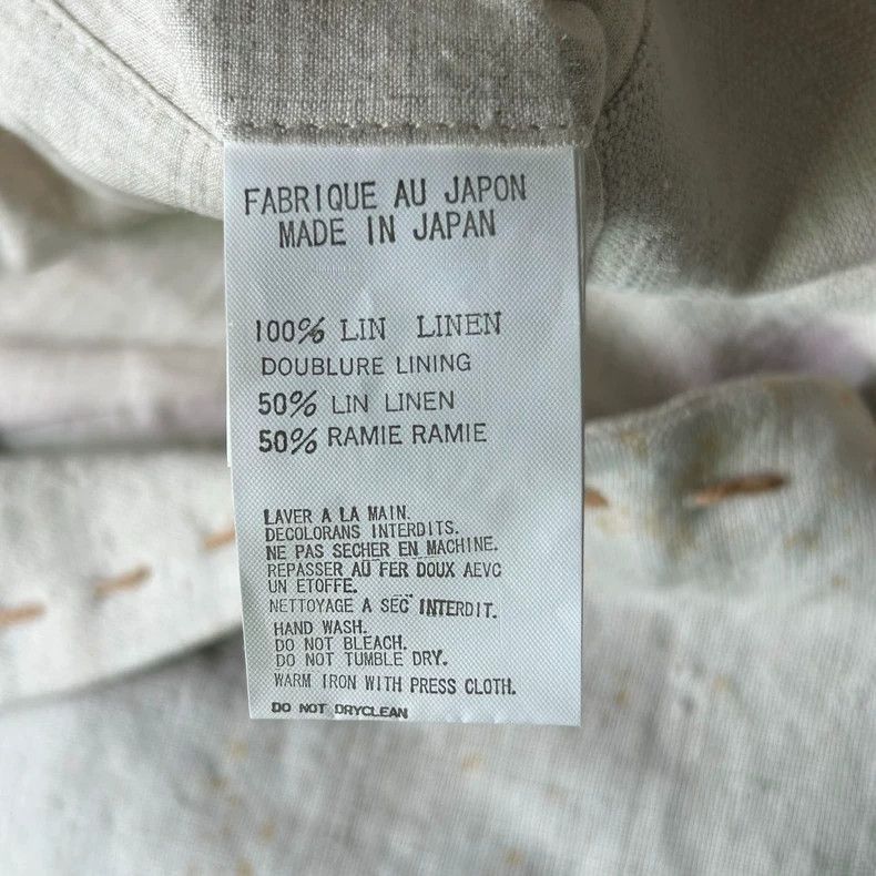 Yohji Yamamoto Yohji Yamamoto Yohji Yamamoto Linen Suit Blazer with Tag Size US M / EU 48-50 / 2 - 7 Thumbnail