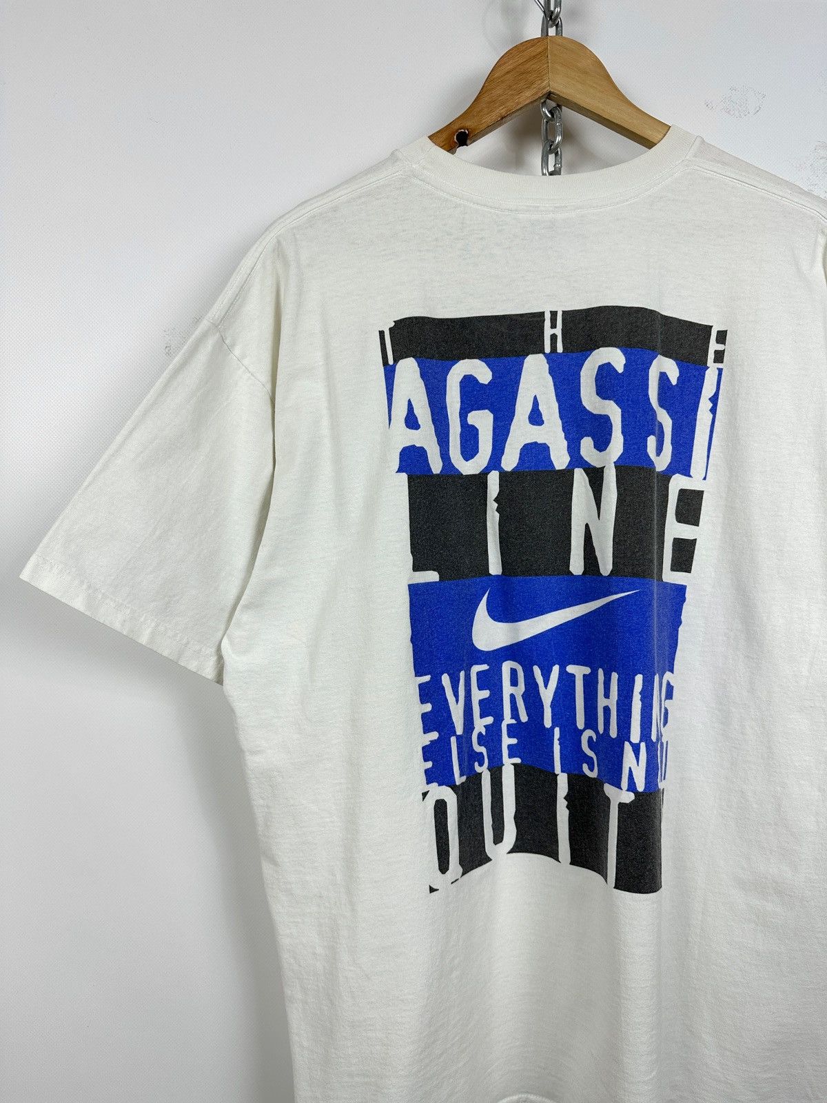 Nike 90s Vintage Nike Andre Agassi Graphic T Shirt Size US XL / EU 56 / 4 - 3 Thumbnail