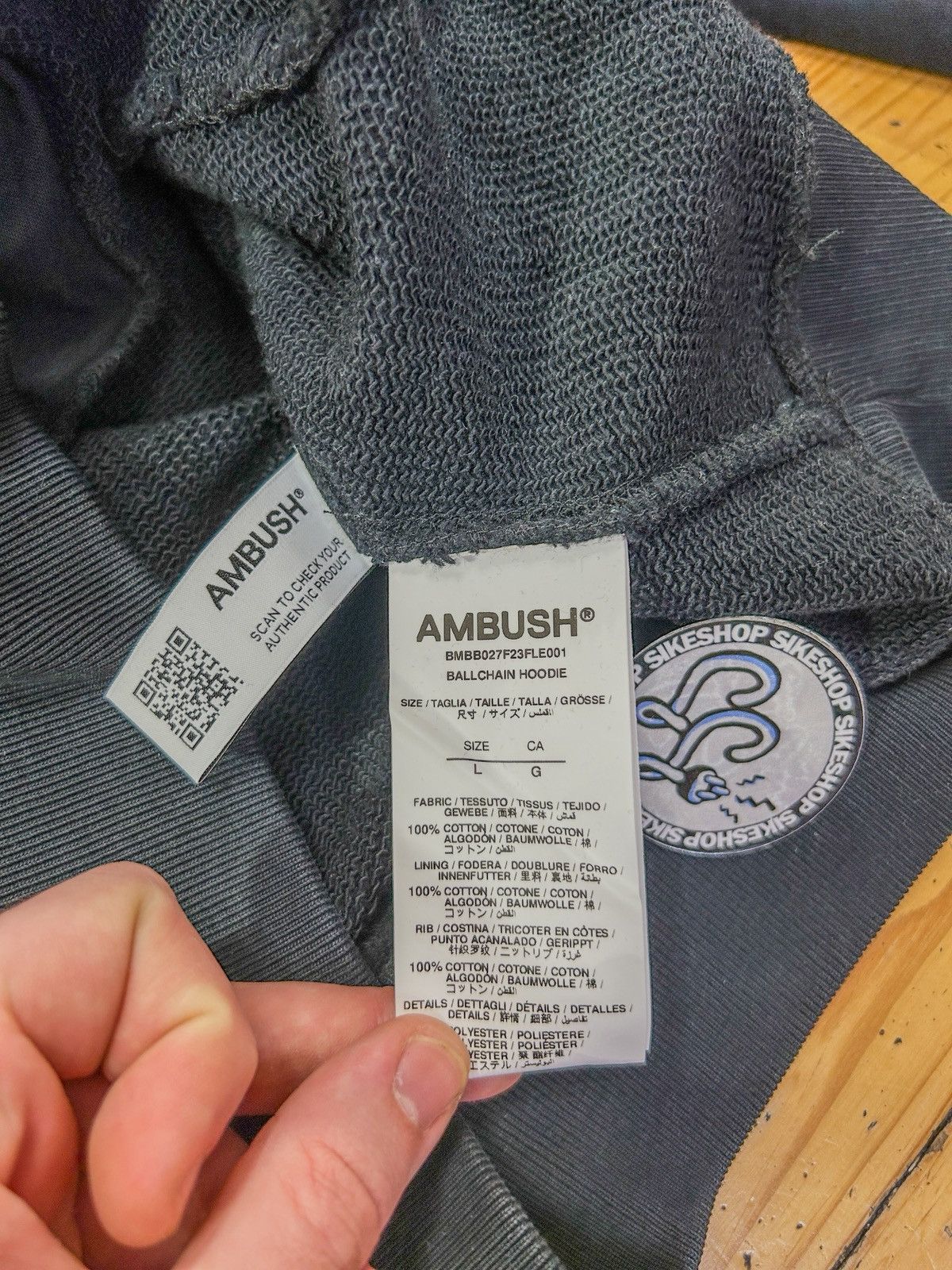 Ambush Design Ambush Ballchain logo black hoodie Size US L / EU 52-54 / 3 - 5 Thumbnail
