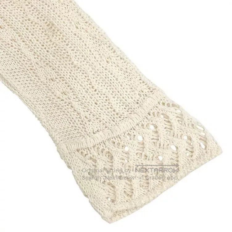 Other Mame Kurogouchi White Lace Knit Top. Size S / US 4 / IT 40 - 4 Thumbnail