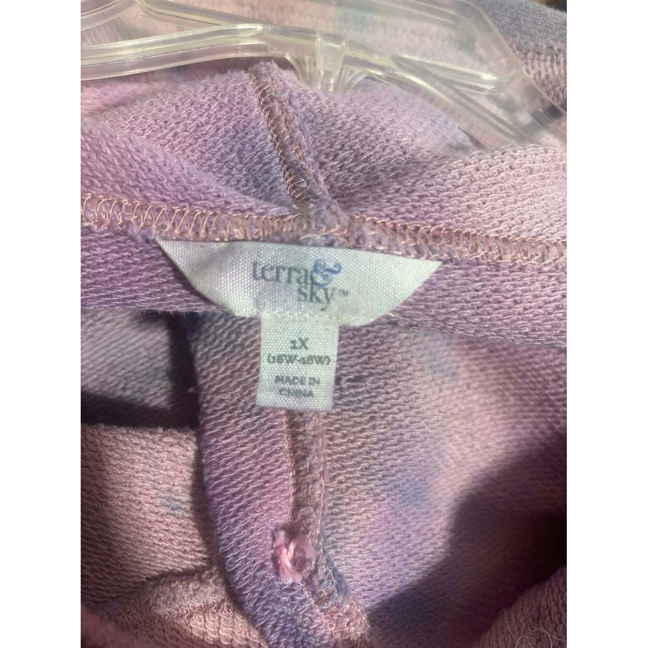 Other Custom Upcycled Purple Tie-Dye Tapestry Patchwork Hoodie Siz Size ONE SIZE - 6 Thumbnail