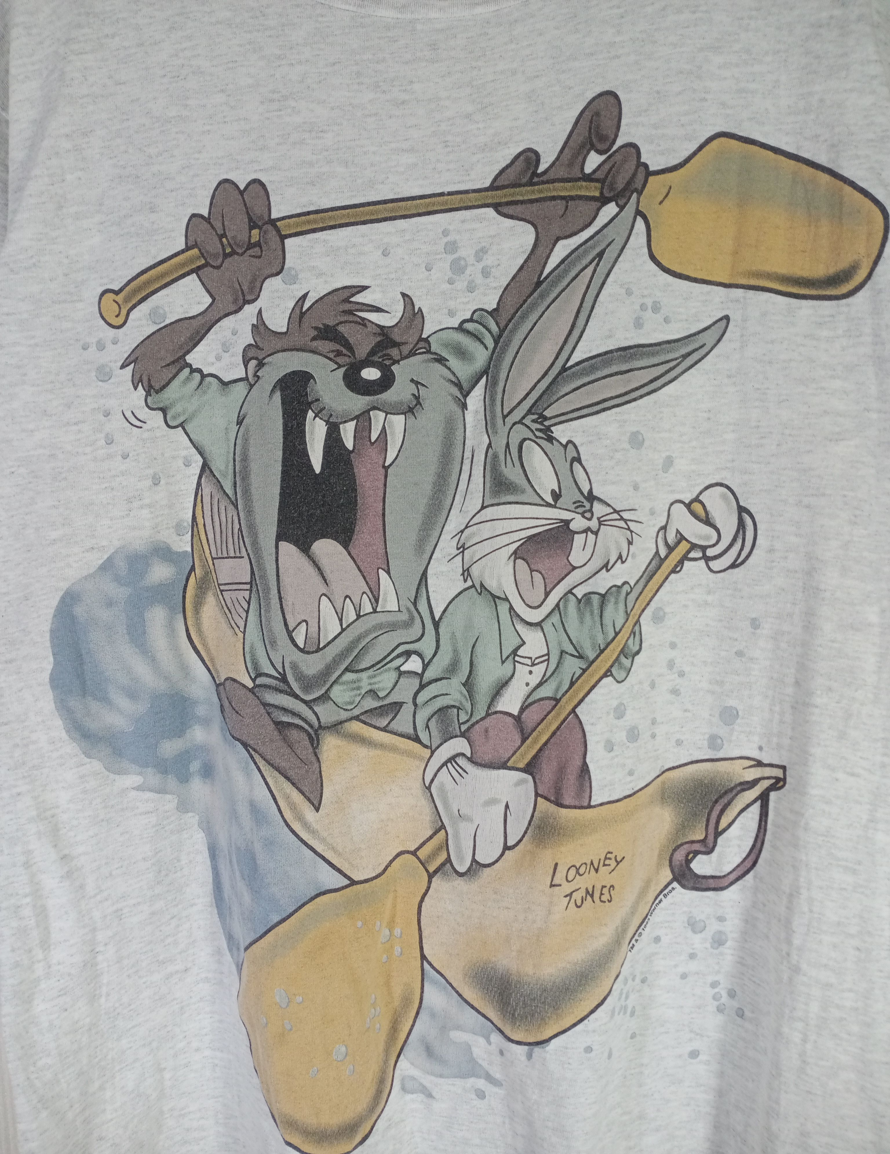 Cartoon Network Very Rare Vintage 1995 Tazmania Looney Tunes Tshirt Size US M / EU 48-50 / 2 - 8 Thumbnail