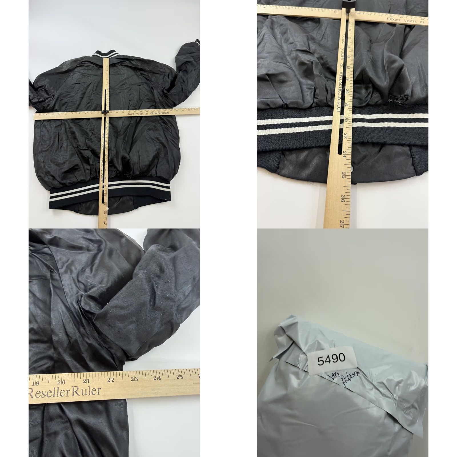 Vintage VINTAGE MAHEO Bomber Jacket Mens Large Black Satin Varsity Soccer Staff 80s Size US L / EU 52-54 / 3 - 11 Thumbnail
