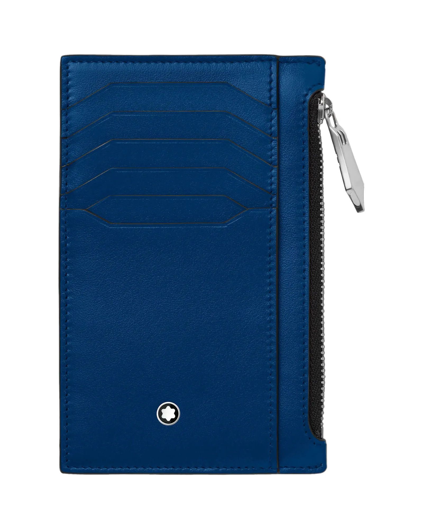 MONTBLANC Meisterstück cobalt blue zip leather card holder q