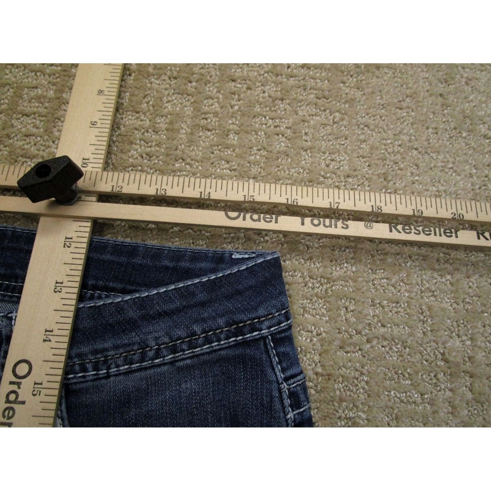 Vintage Shyanne Jeans Women Bootcut Jeans Blue 30S Stretch Embroidered Pockets Cowgirl Southwestern Mens Women Girls Size 30" / US 8 / IT 44 - 5 Thumbnail