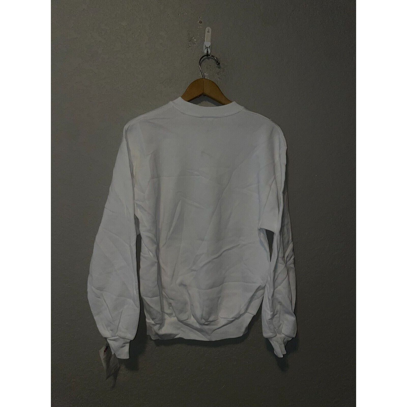 Jerzees Vintage Wolf Sweatshirt Animal Nature White Crewneck VTG 90s Size US M / EU 48-50 / 2 - 10 Thumbnail