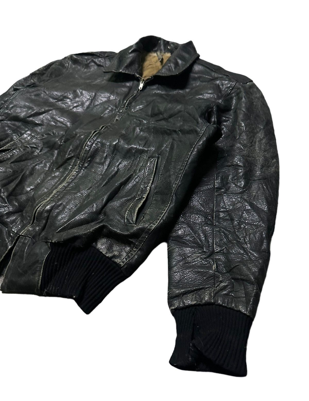 Vintage Gold flag leather jacket Size US S / EU 44-46 / 1 - 4 Thumbnail