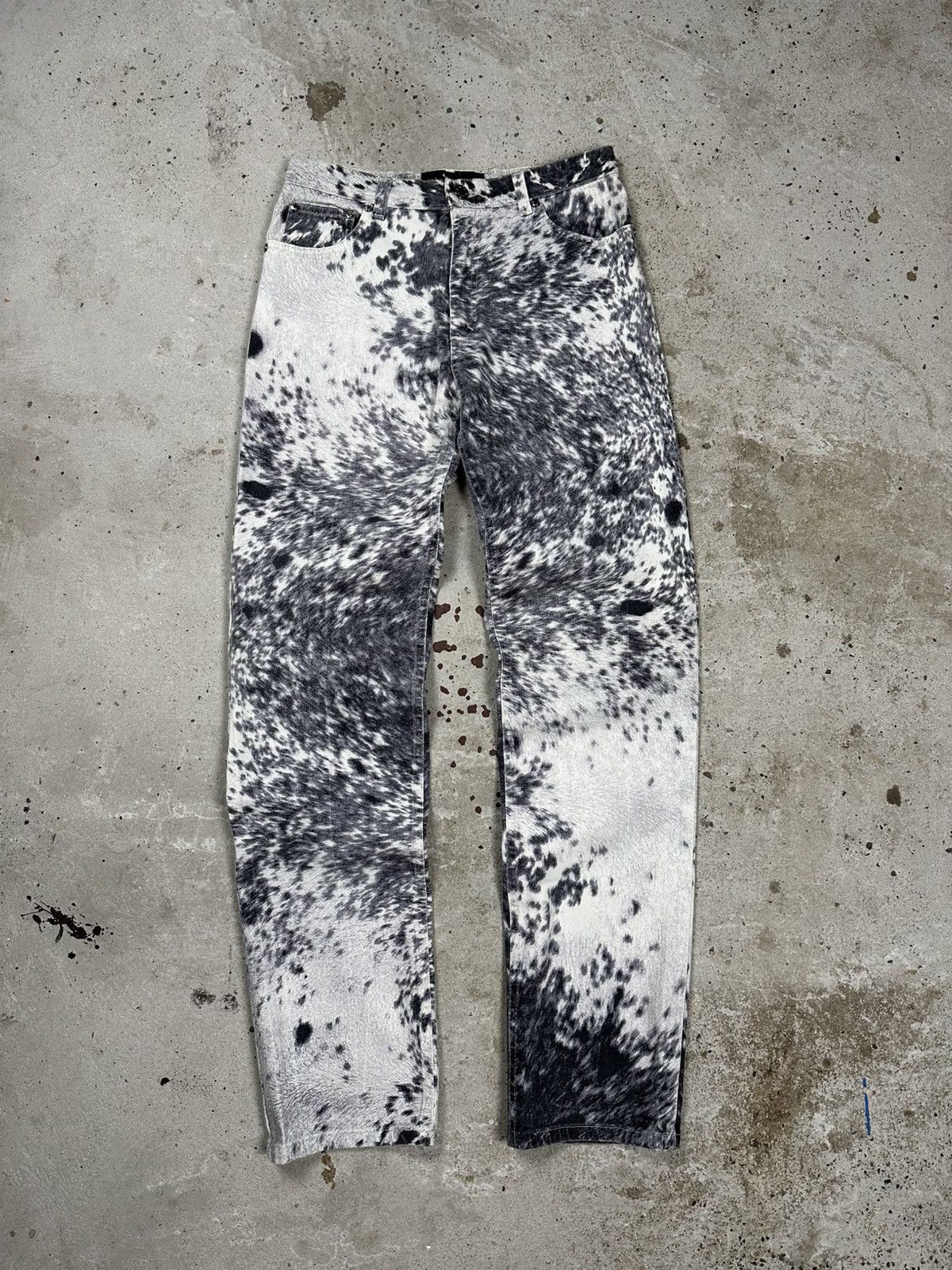 Roberto Cavalli FW1999 Roberto Cavalli Furry Cawprint Movement Pants Size 29" - 1 Thumbnail