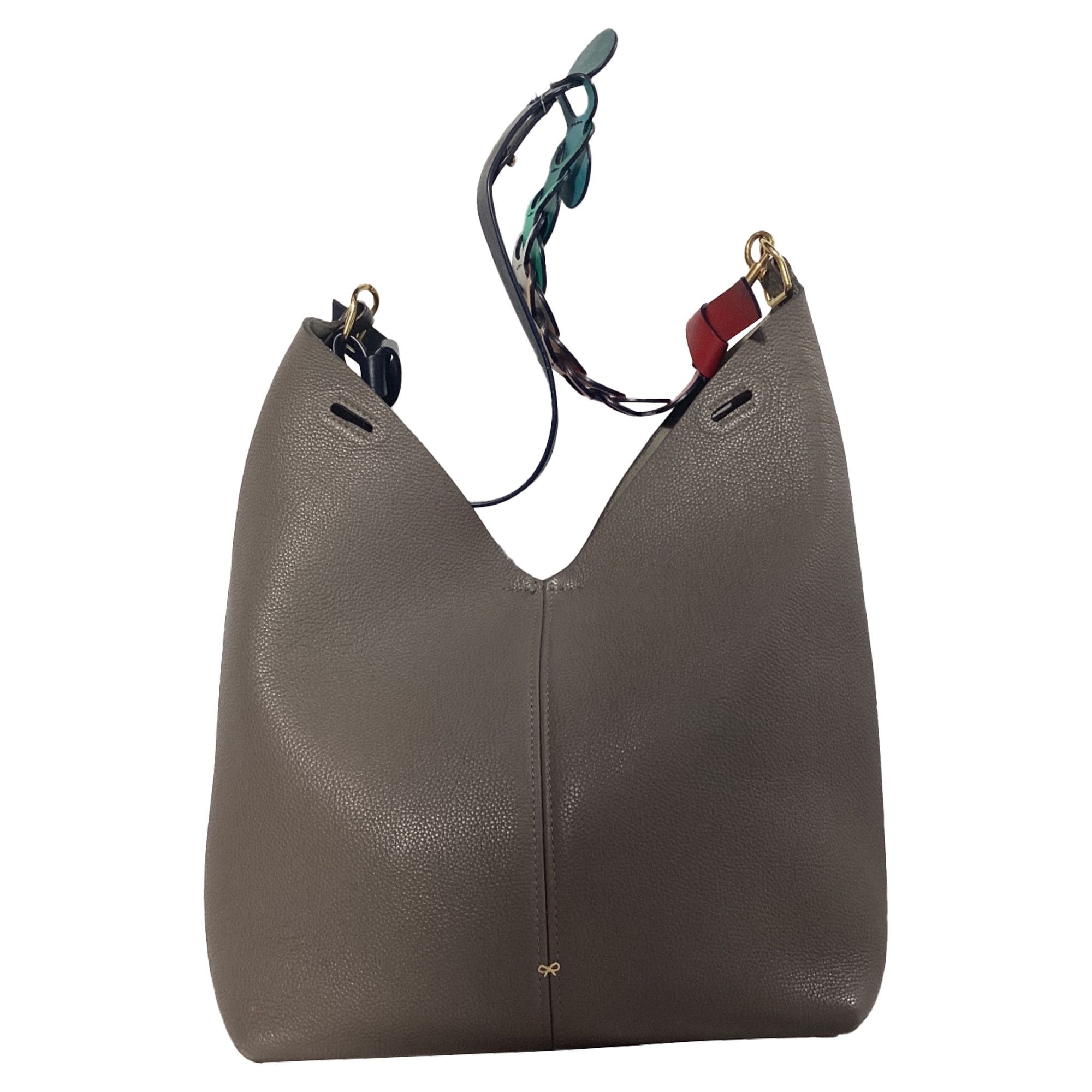 Anya Hindmarch Anya Hindmarch Build a Bag Shoulder Bag in Grey Leather Size ONE SIZE - 1 Thumbnail