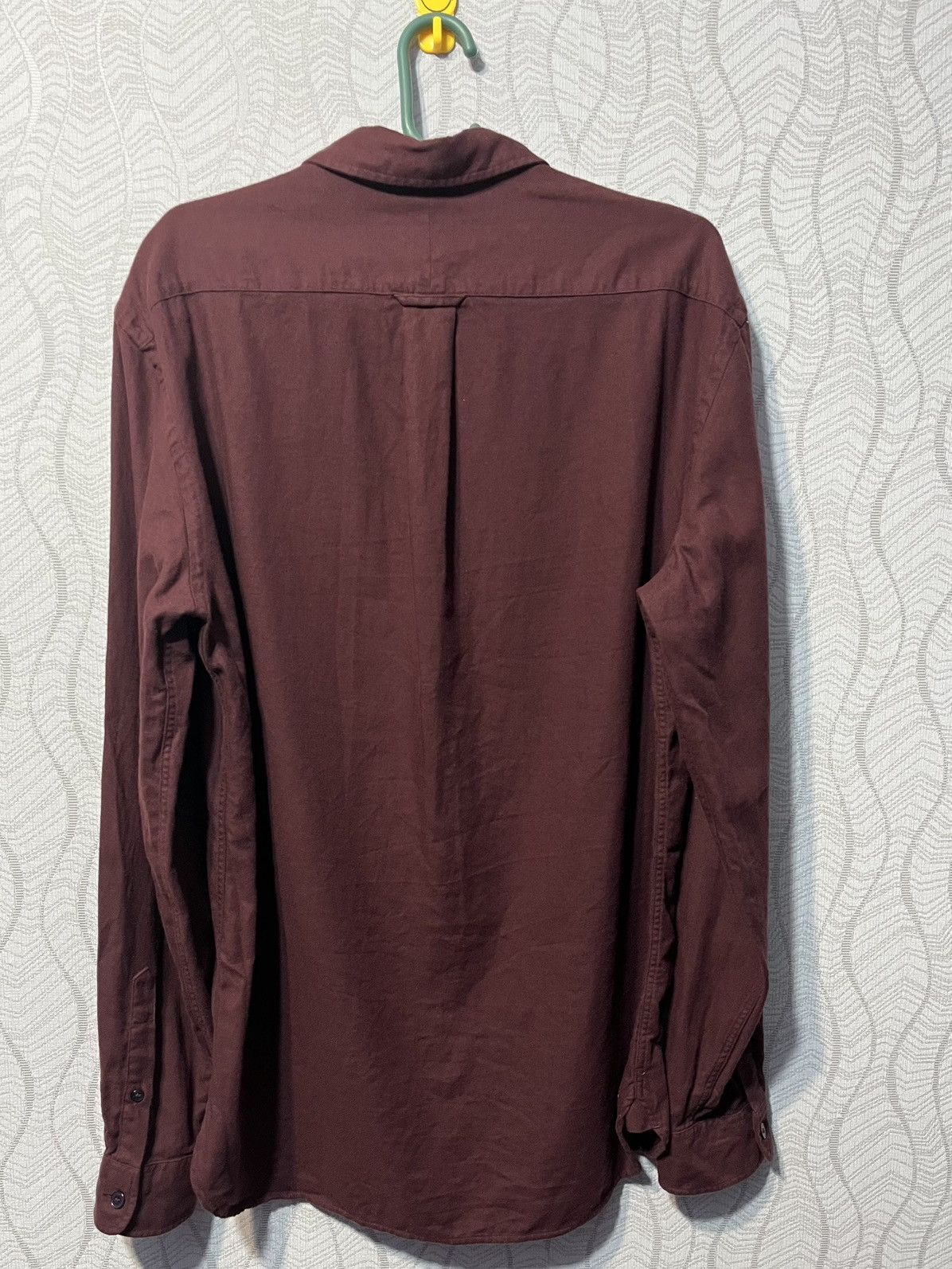 Burberry Burberry Burgundy Men’s Cotton Logo Shirt Button Up Size S Size US S / EU 44-46 / 1 - 7 Thumbnail