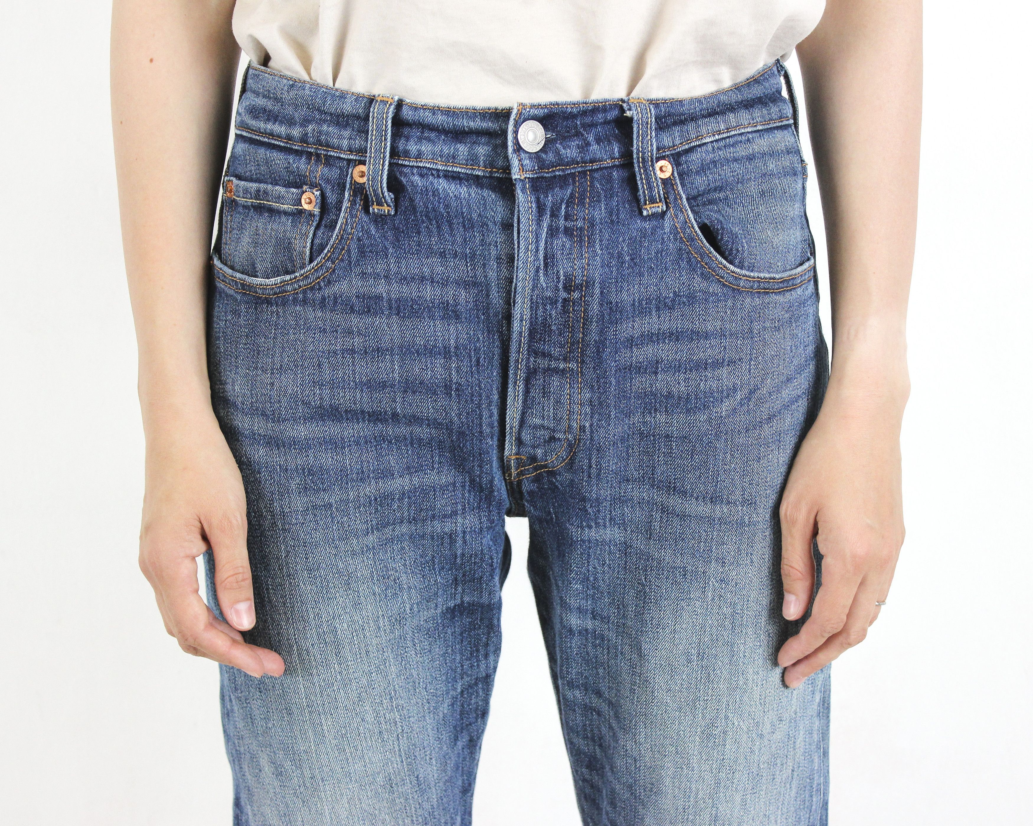 Levi's × Levi's Vintage Clothing × Vintage oops 501 S W28 L30 Skinny Fit Denim Jeans Trousers Size 28" / US 6 / IT 42 - 4 Thumbnail