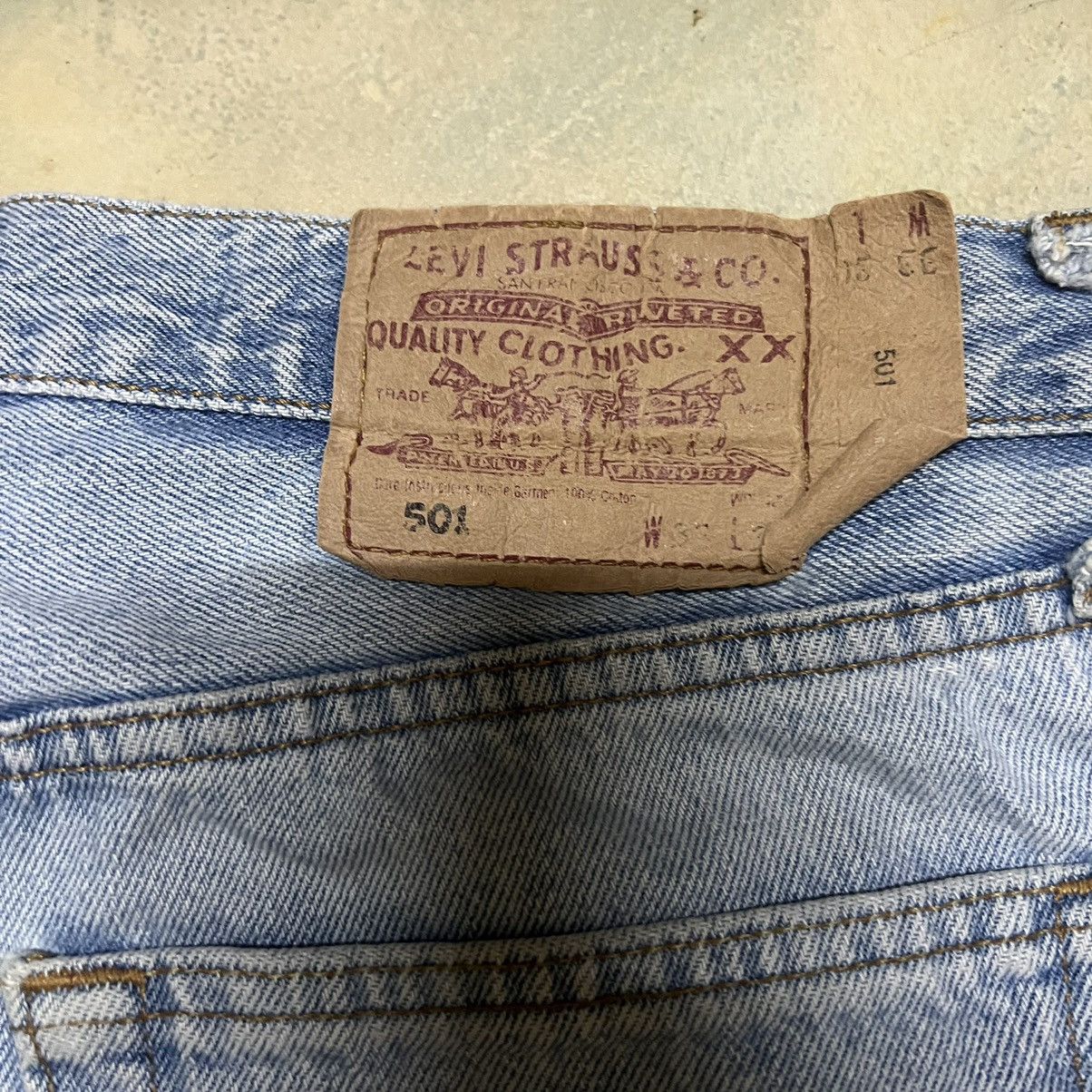 Levi's Vintage Distressed Levis 501 Denim Jeans Size US 31 - 23 Thumbnail