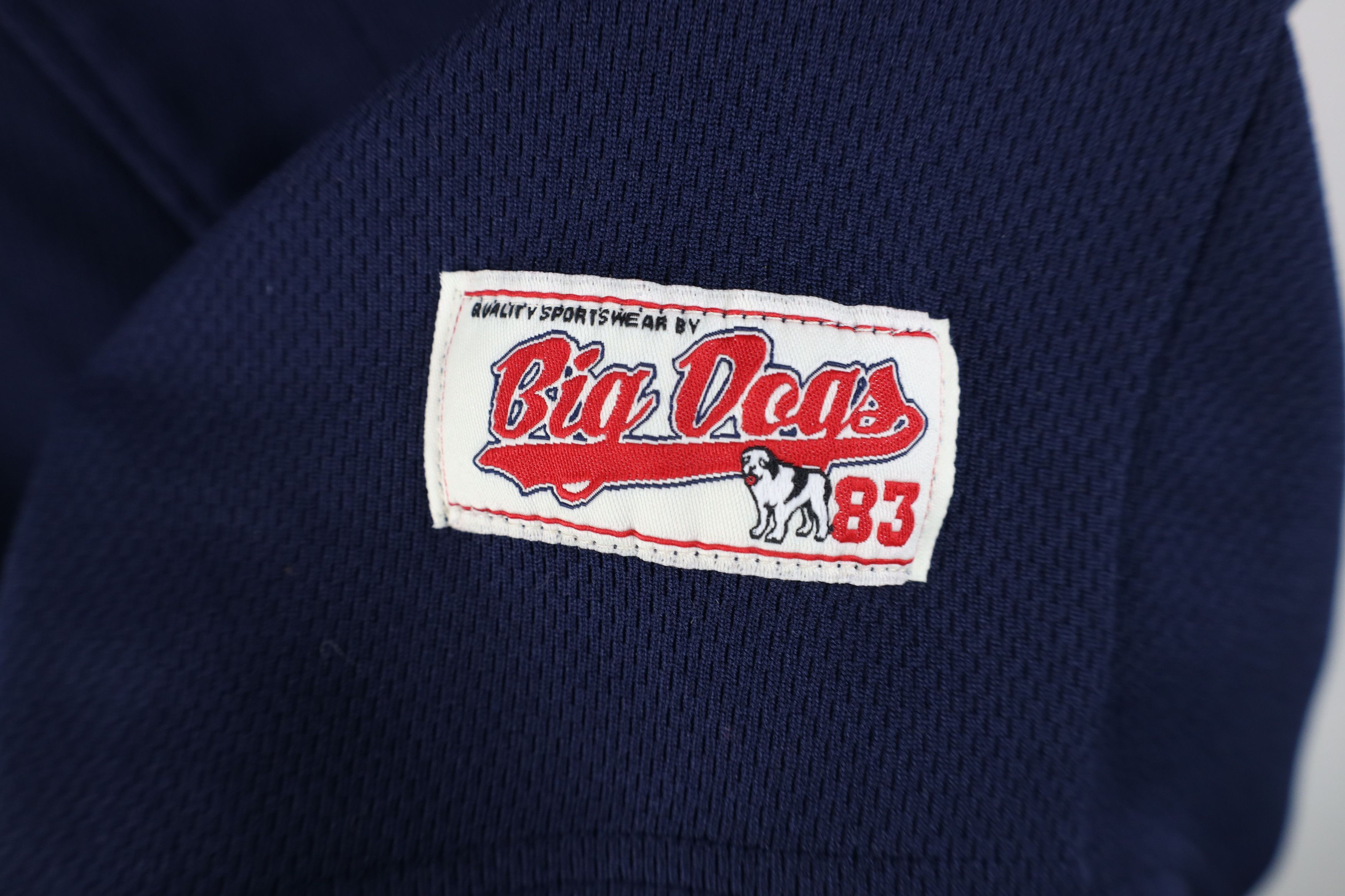 Big Dogs Vintage 90s Y2K Big Dogs Short Sleeve Baseball Jersey Blue Size US L / EU 52-54 / 3 - 5 Thumbnail