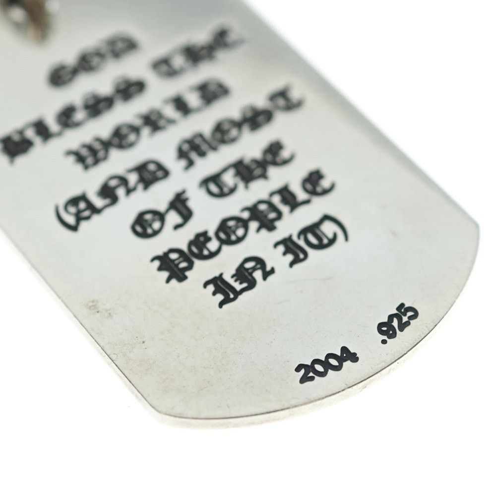 Chrome Hearts Chrome Hearts D Tag God Bless Dog Tag Necklace Size ONE SIZE - 5 Thumbnail