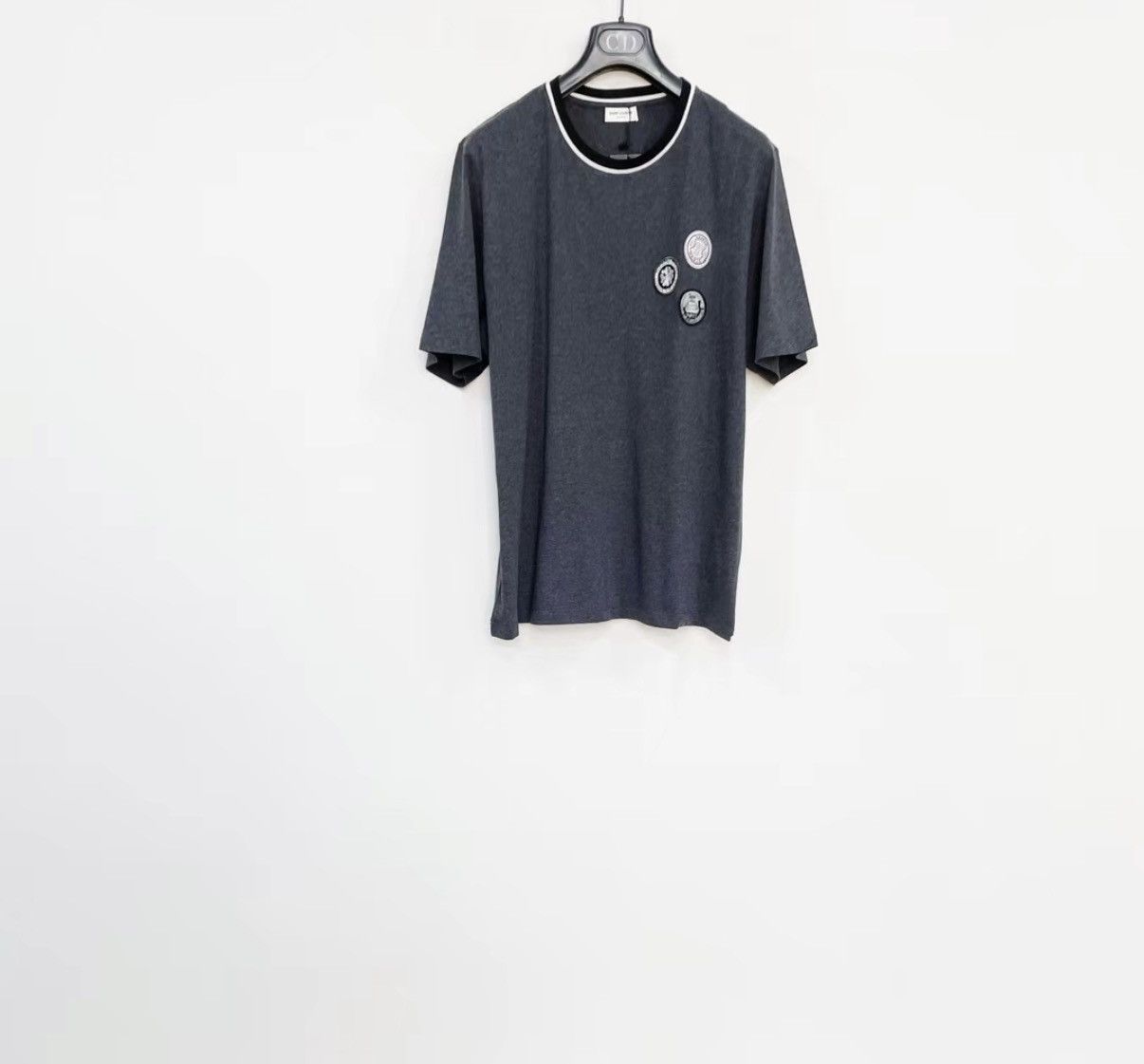 Saint Laurent Paris SAINT LAURENT 100% Cotton Short Sleeve T-shirt J30 Size US M / EU 48-50 / 2 - 1 Thumbnail