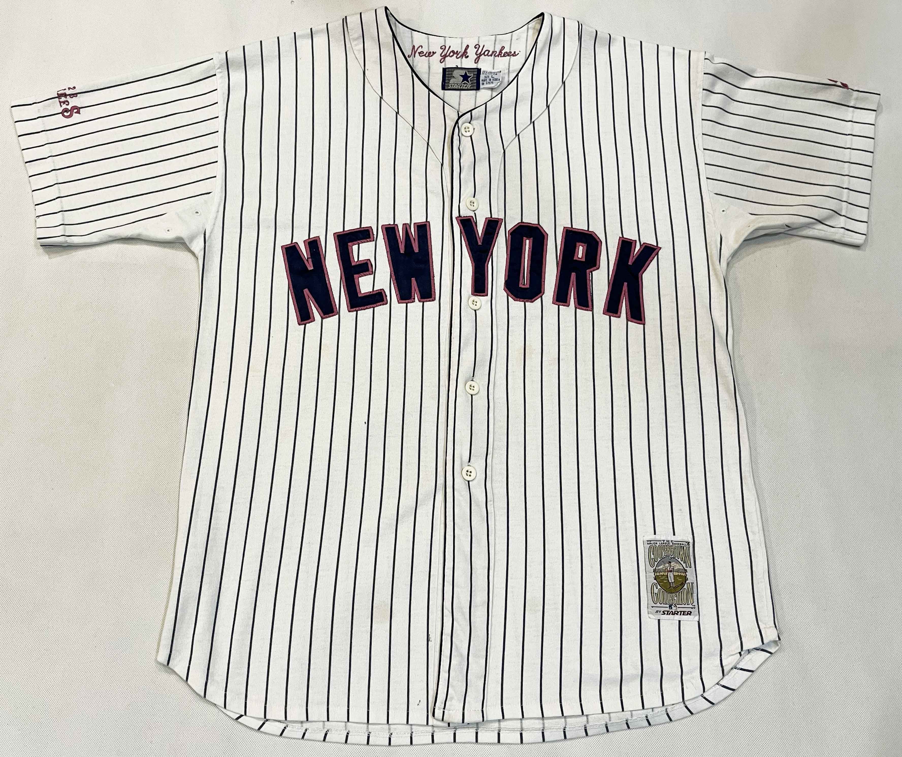 New York Yankees × Starter × Vintage Vintage Starter MLB New York Yankees Pinstripe Jersey Size US L / EU 52-54 / 3 - 1 Thumbnail