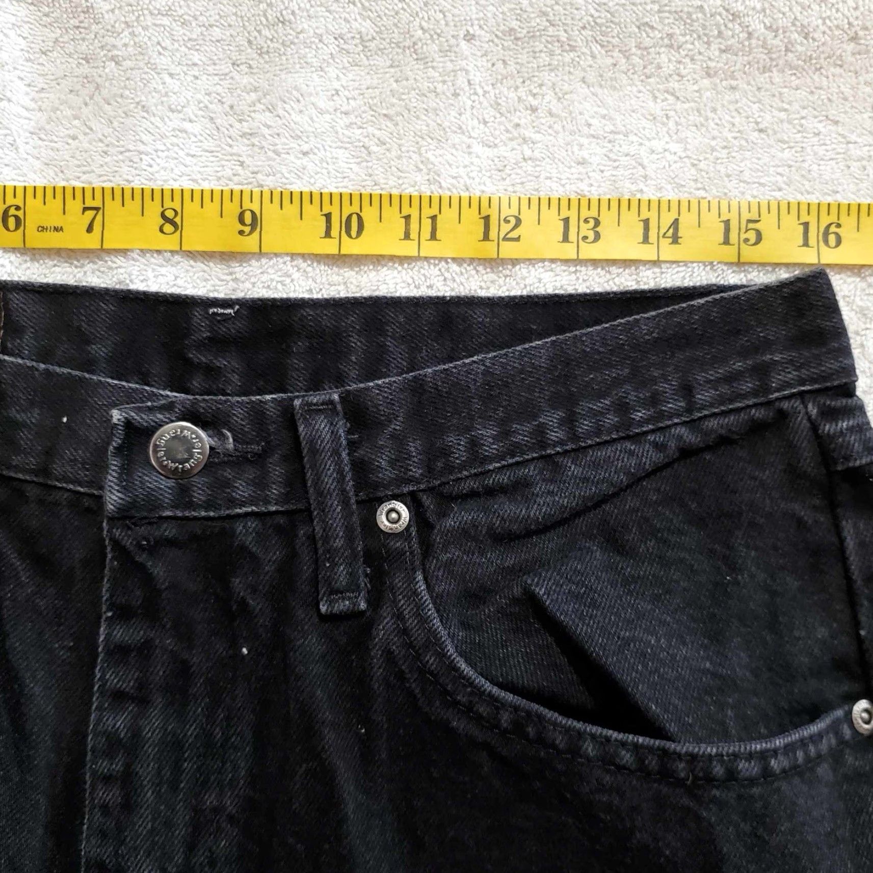 Wrangler VINTAGE Wrangler Jeans Black 32 x 31 Cowboy Jeans Men 32 Regular Inseam 31 Straight Mens Black Wrangler Jeans Cowboy Grunge Size US 32 / EU 48 - 3 Thumbnail