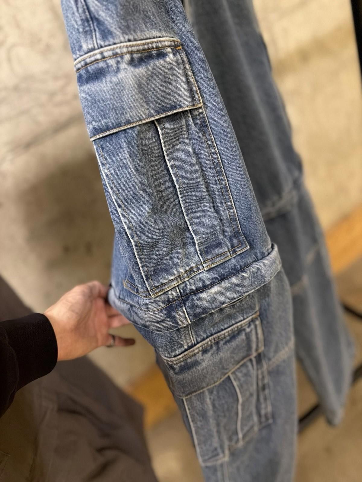 Vetements Vetements Wide-Leg Light BIG Blue Denim Jeans + Shorts Size 31" - 8 Thumbnail