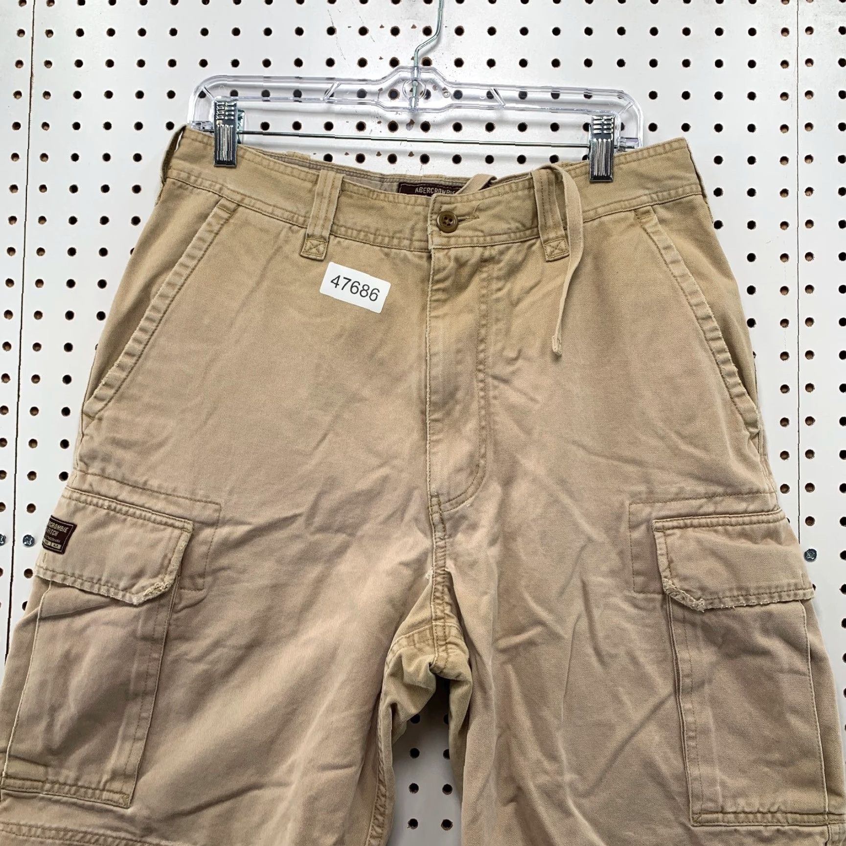 Abercrombie & Fitch VINTAGE Abercrombie & Fitch Military Cargo Shorts Mens 32 Khaki Outdoor 32x10 Size US 32 / EU 48 - 4 Thumbnail