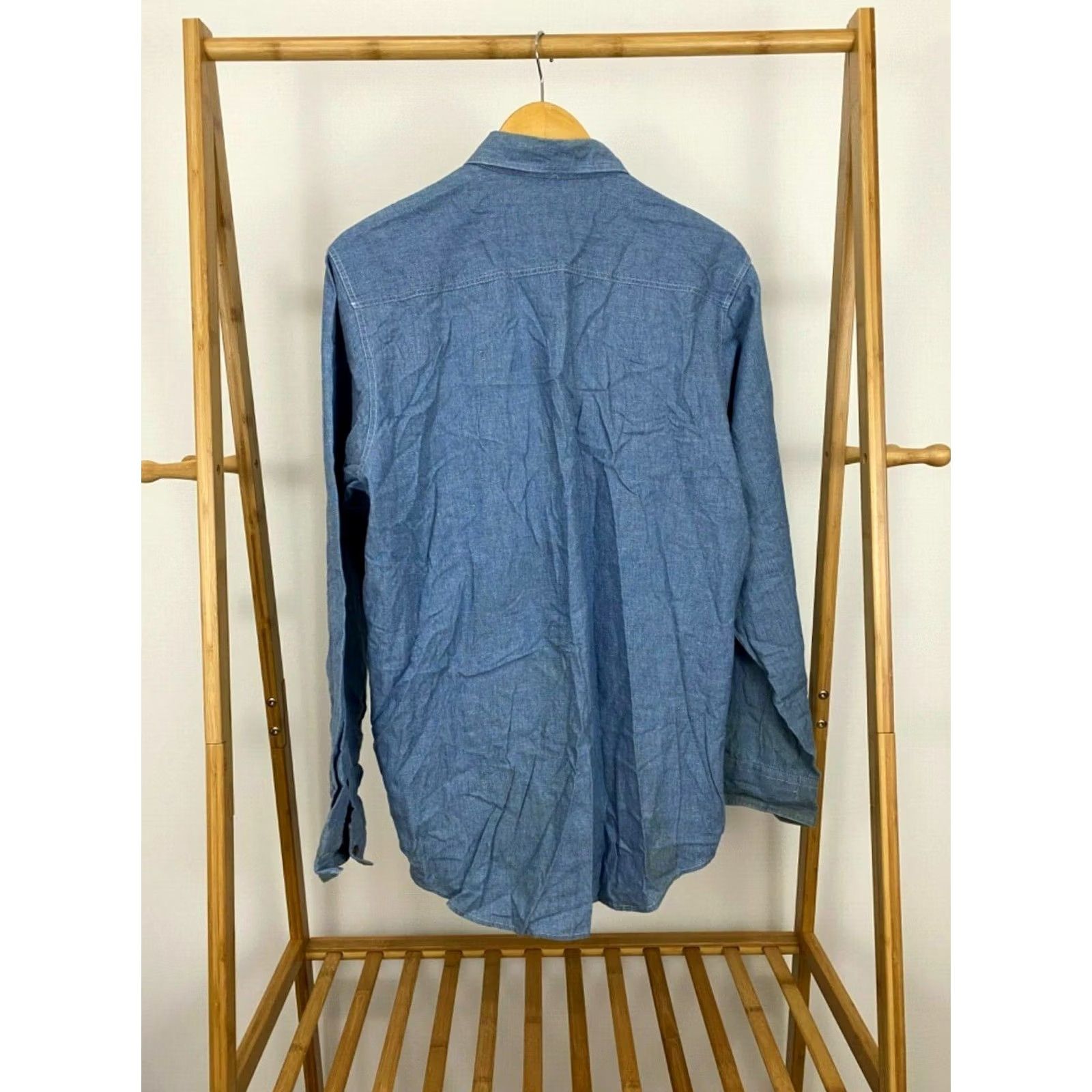 Ralph Lauren VTG Ralph Lauren CHAPS Shirt Chambray Button-Down Long Sleeve M Blue Mens Size US M / EU 48-50 / 2 - 4 Thumbnail