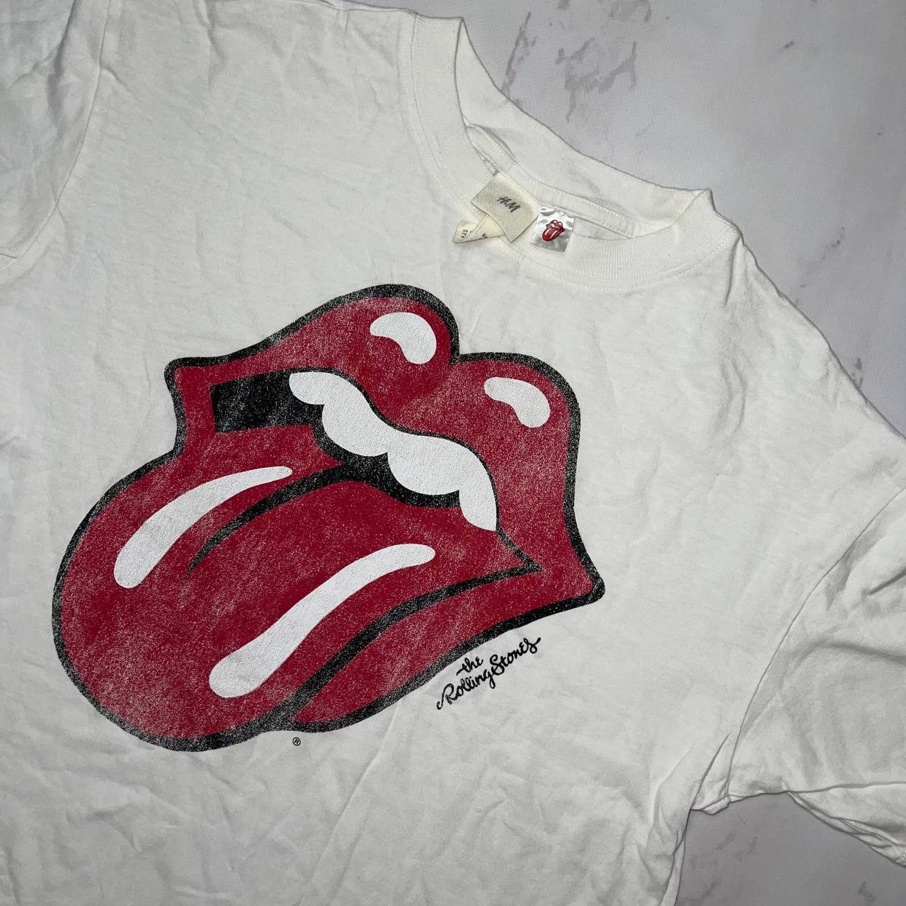 Vintage H&M Sz S THE ROLLING STONES Vintage White Size US S / EU 44-46 / 1 - 5 Thumbnail