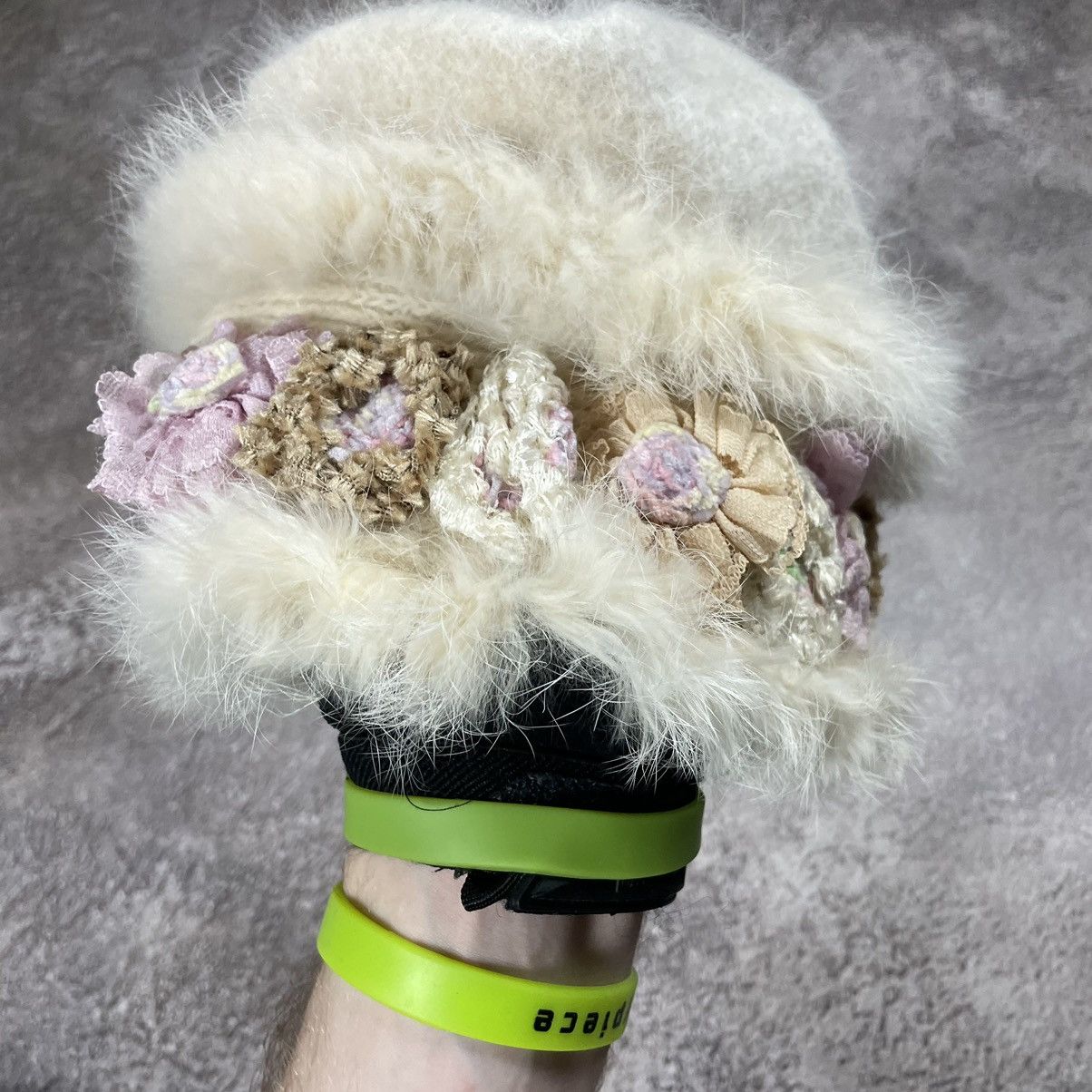 Vintage Vintage 90s Mohair Faux Fur Ushanka Beanie Alt Goth Boxy OS Size ONE SIZE - 3 Thumbnail