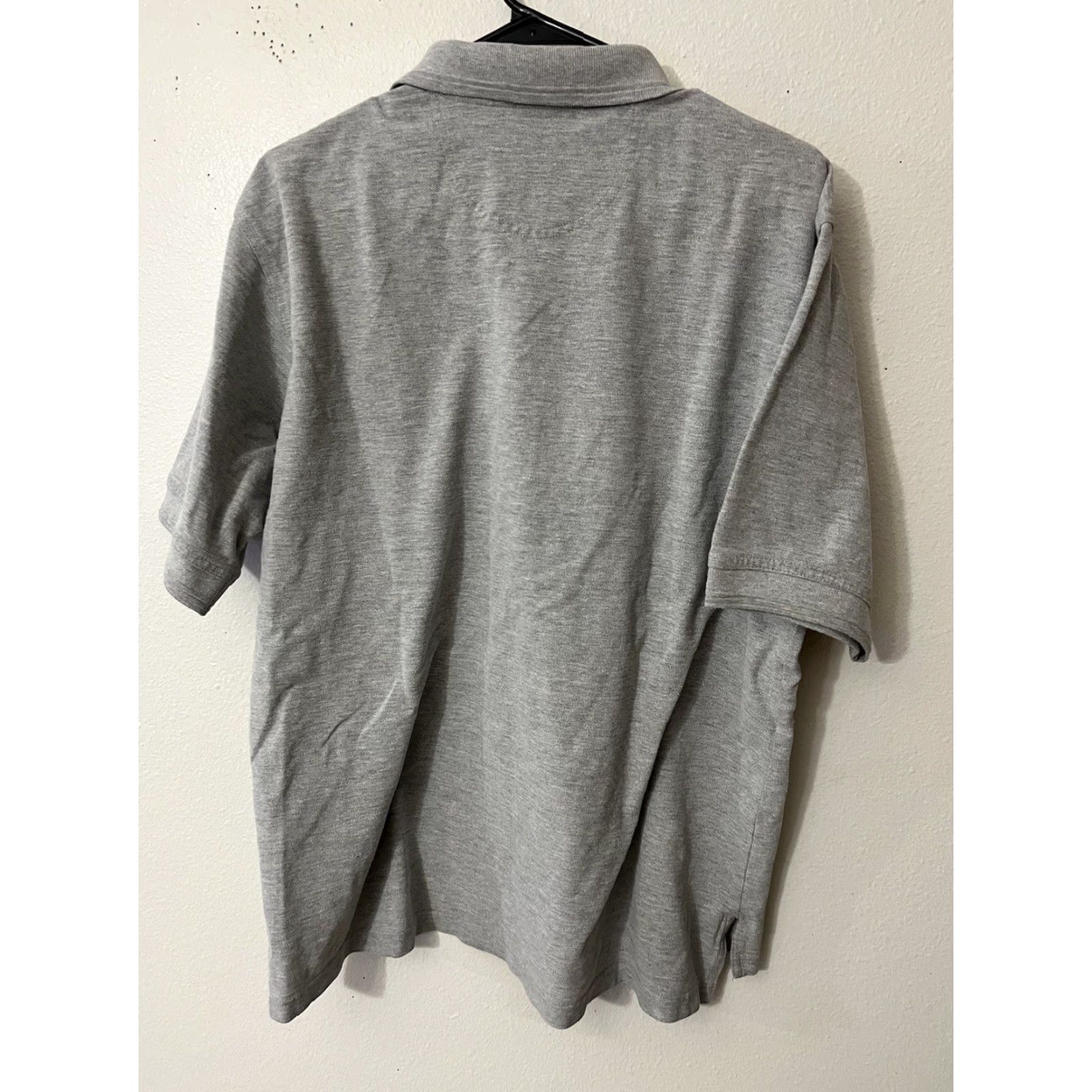 Lee VINTAGE Lee Polo Shirt Mens L Gray Cotton Pinstripe 90s Casual Button-Down Collar Short Sleeve Size US L / EU 52-54 / 3 - 2 Thumbnail