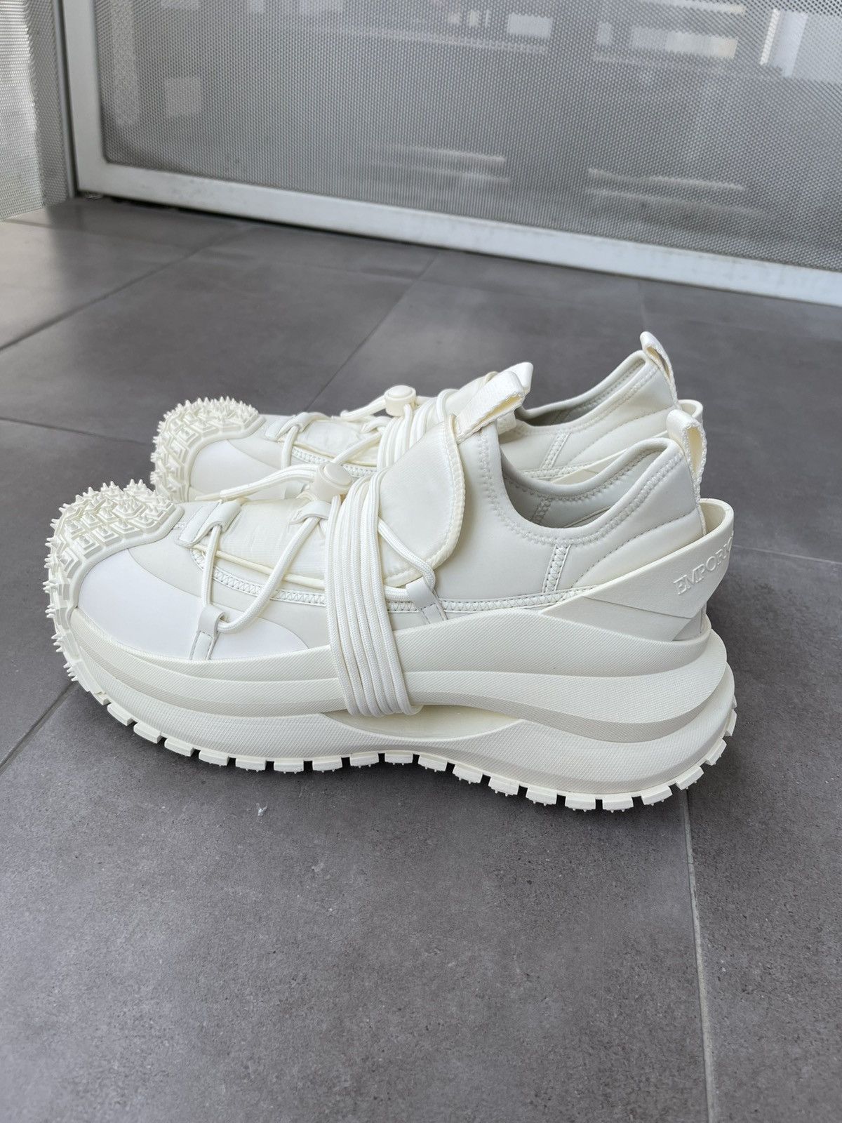 Emporio Armani !DS! SS24 Emporio Armani Milk Nylon Sneakers Size US 13 / EU 46 - 10 Thumbnail