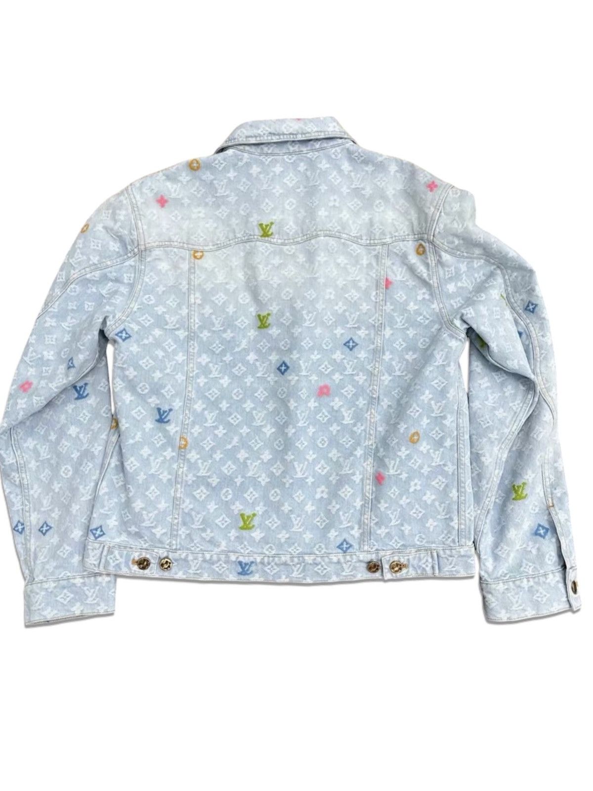 Louis Vuitton × Tyler The Creator Louis Vuitton X Tyler The Creator 58 Monogram Denim Jacket Size US XXL / EU 58 / 5 - 2 Thumbnail