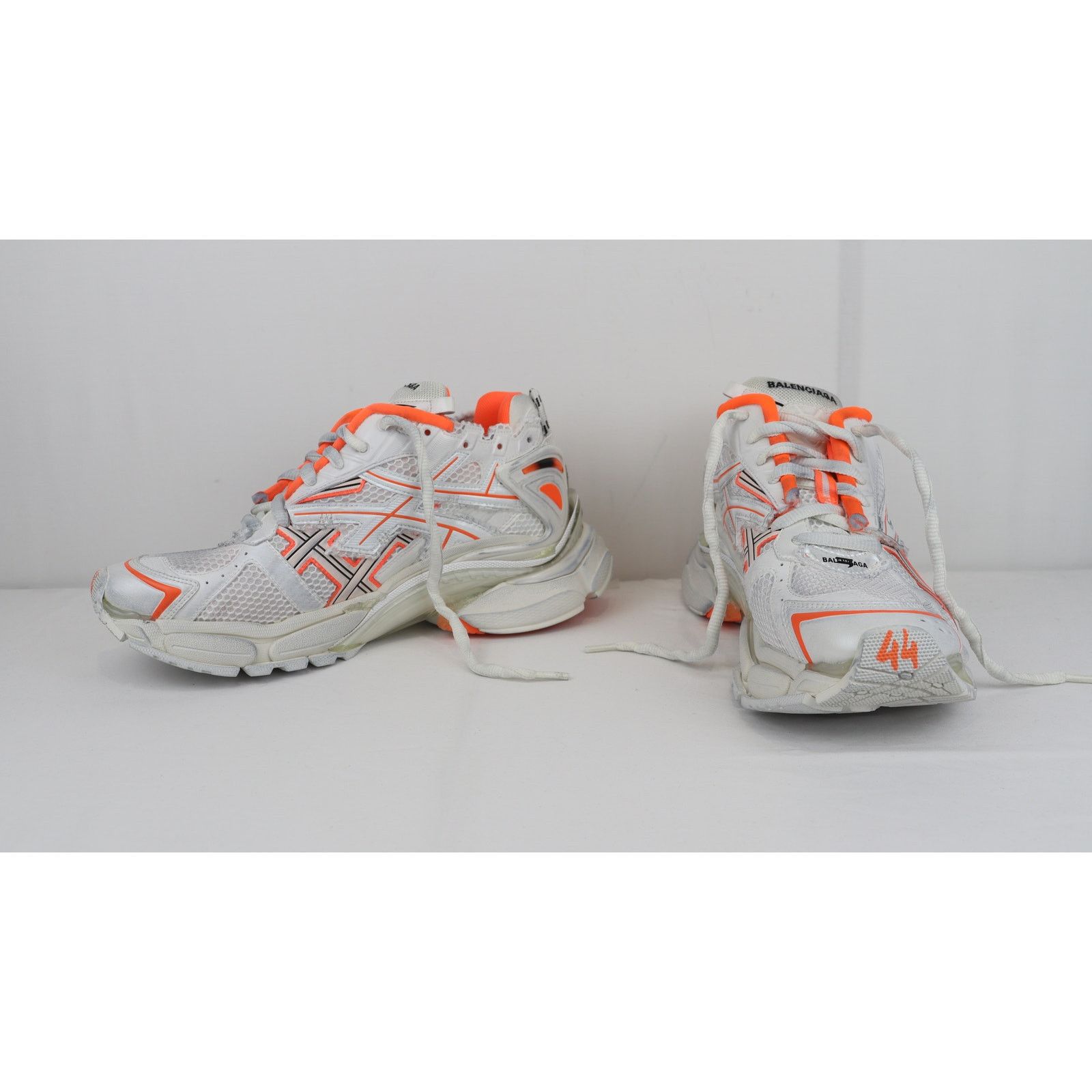 Balenciaga o1rshd1 Upper Mesh Rubber Runner in Neon Orange/Eggsh Size US 10 / EU 43 - 8 Thumbnail