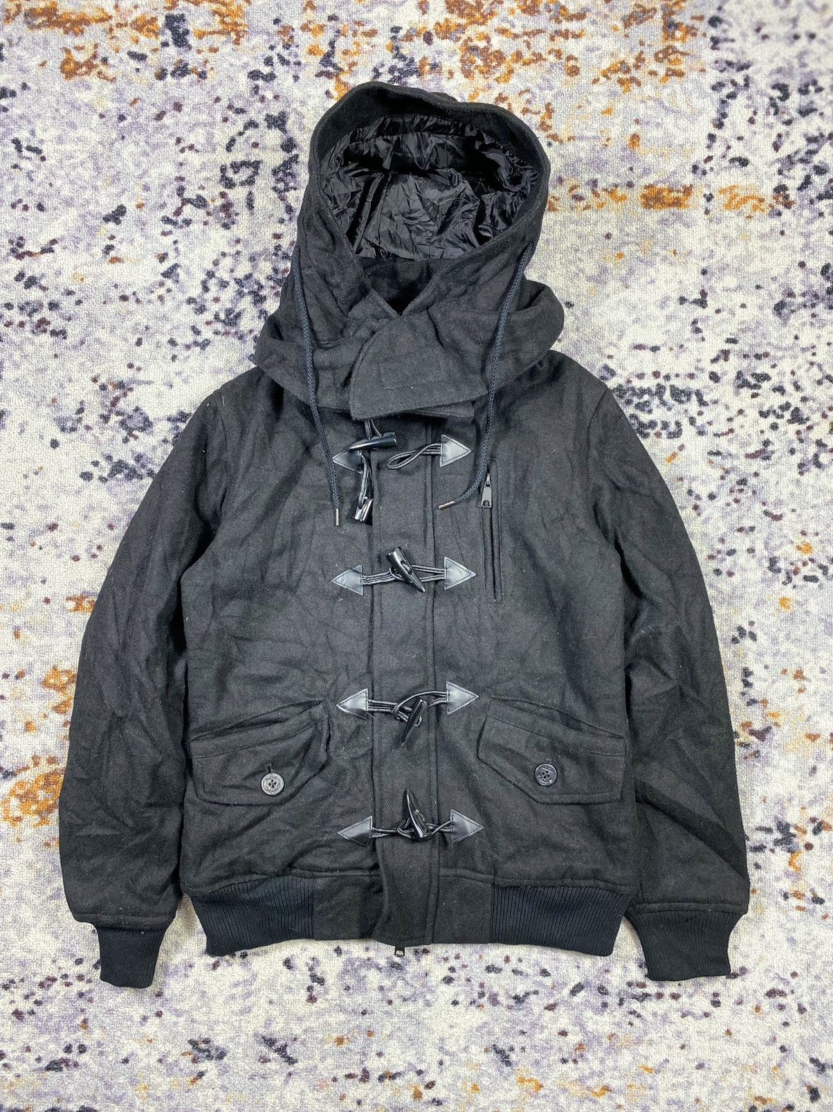 Japanese Brand e.m.p wool Duffle Jacket black Size US M / EU 48-50 / 2 - 3 Thumbnail
