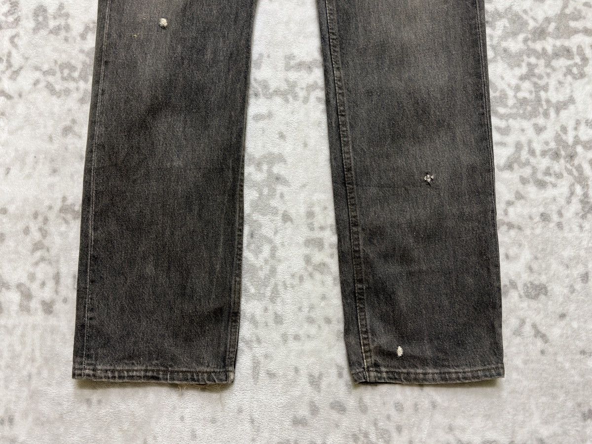 Levi's Vintage Levi's 501 Red Tab Grey Fly Button Distressed Jeans Size US 29 - 7 Thumbnail