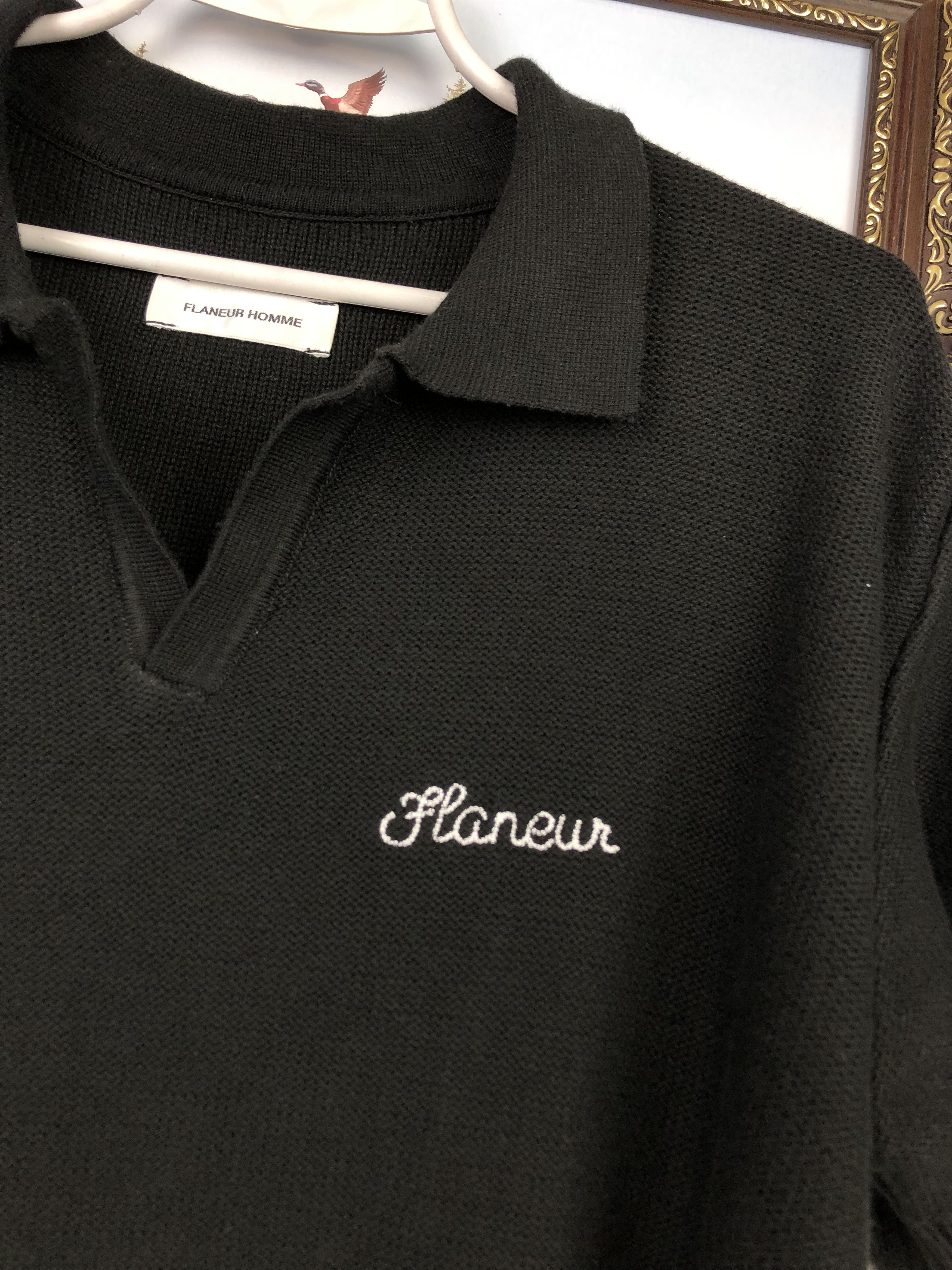 Other Flaneur Homme Black Mens Shirt Rare Jersey Fashion Style Size US M / EU 48-50 / 2 - 6 Thumbnail