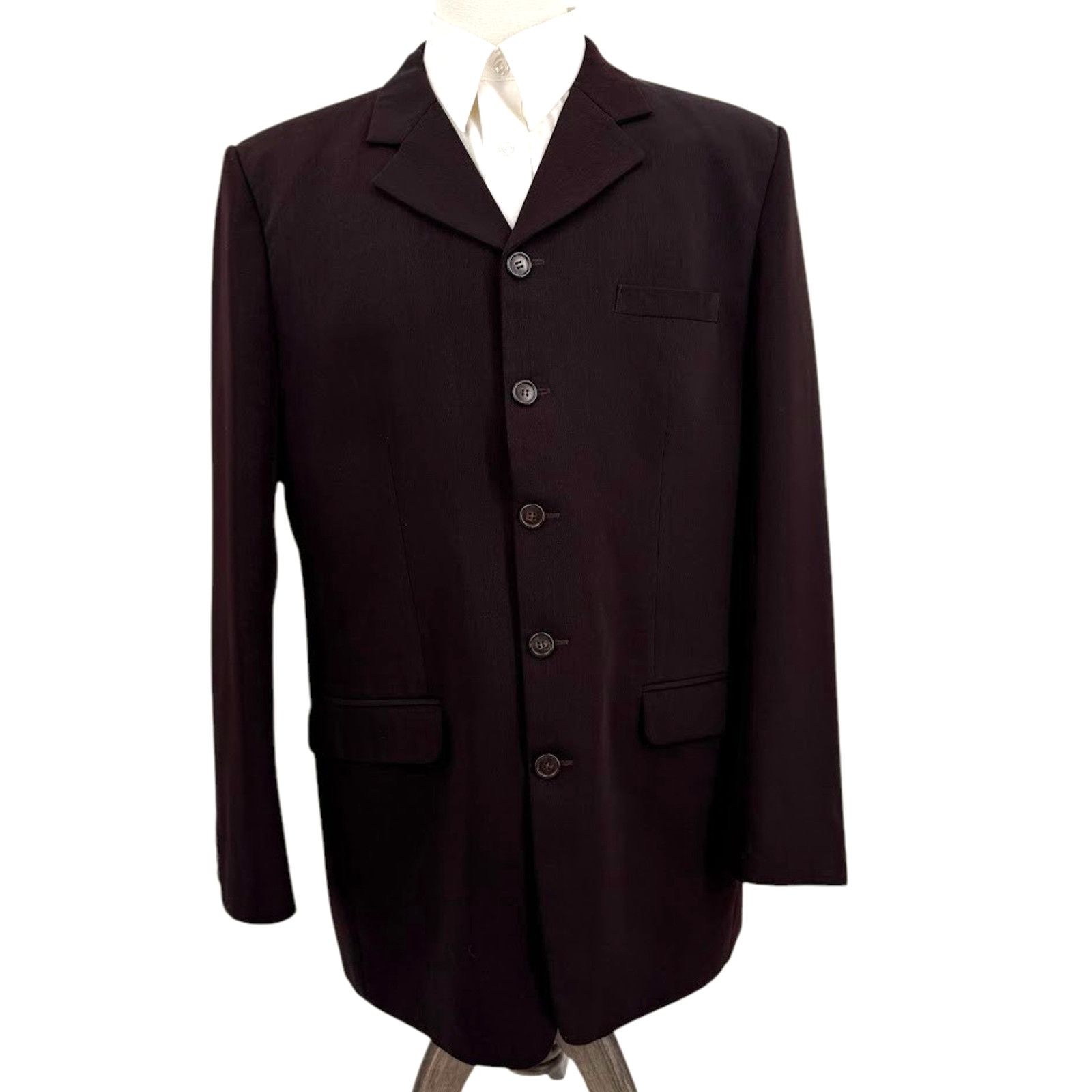 & Other Stories La Moda Custom Men’s Suit Dark Brown 2pc Jacket Pants 38-40R Size 38R - 2 Thumbnail