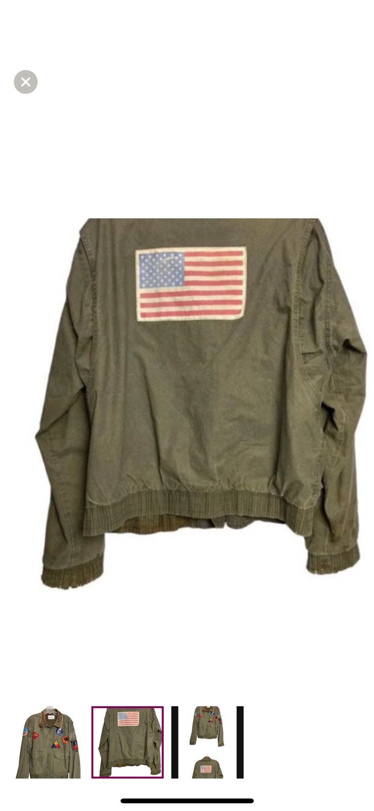 Vintage Military bomber jacket Size US M / EU 48-50 / 2 - 2 Thumbnail