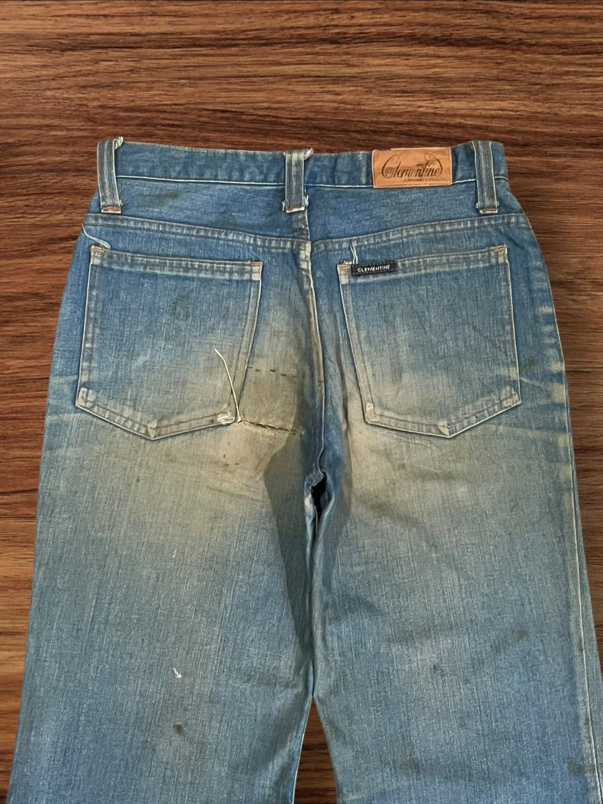 If Six Was Nine × Japanese Brand × Le Grande Bleu (L.G.B.) Vintage Japanese Brand Rusty Dirt Blue Washed Flare Jeans Size 26" / US 2 / IT 38 - 6 Thumbnail