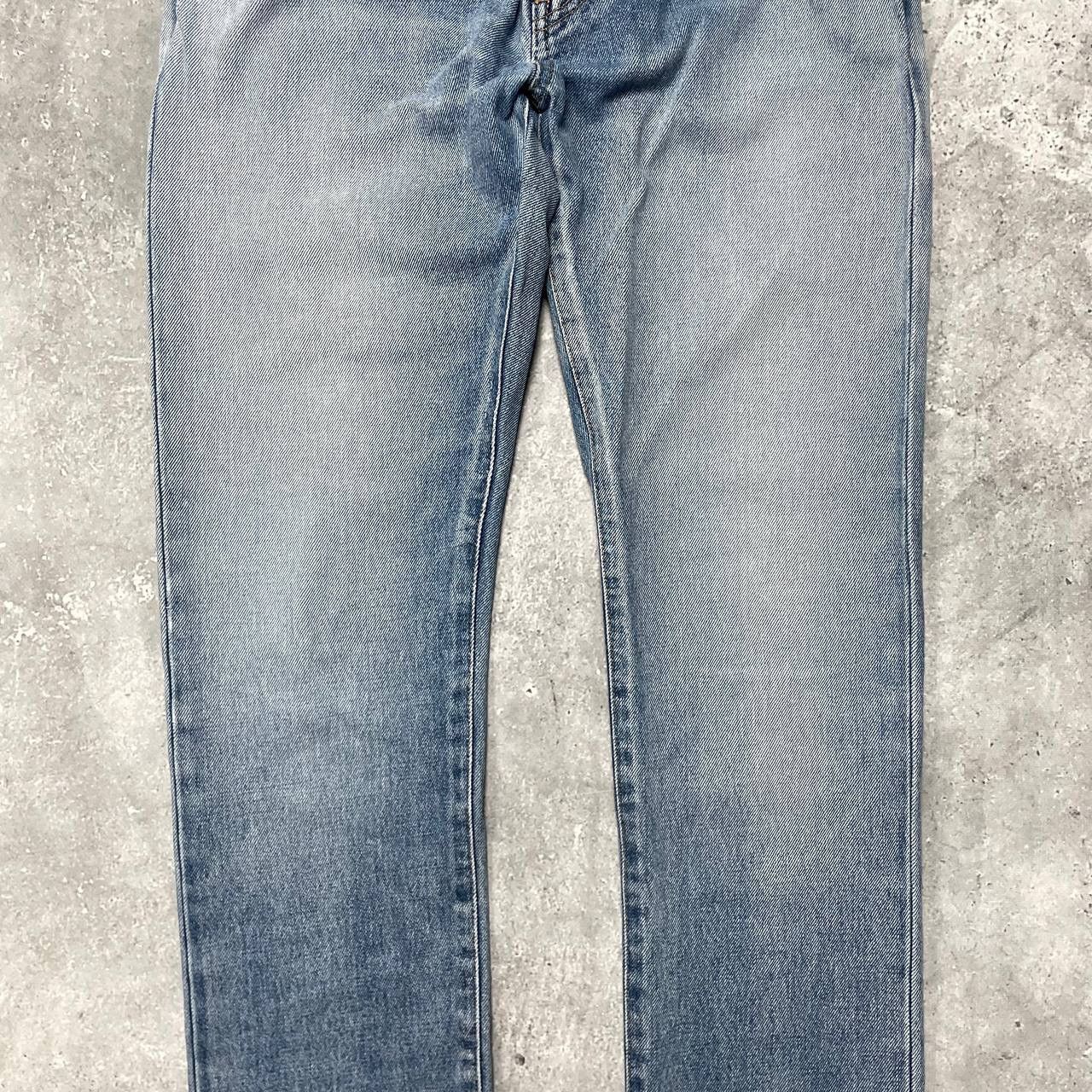 Saint Laurent Paris Saint Laurent D02 Washed Blue Distressed Jeans Skinny Fit Size US 30 / EU 46 - 15 Thumbnail