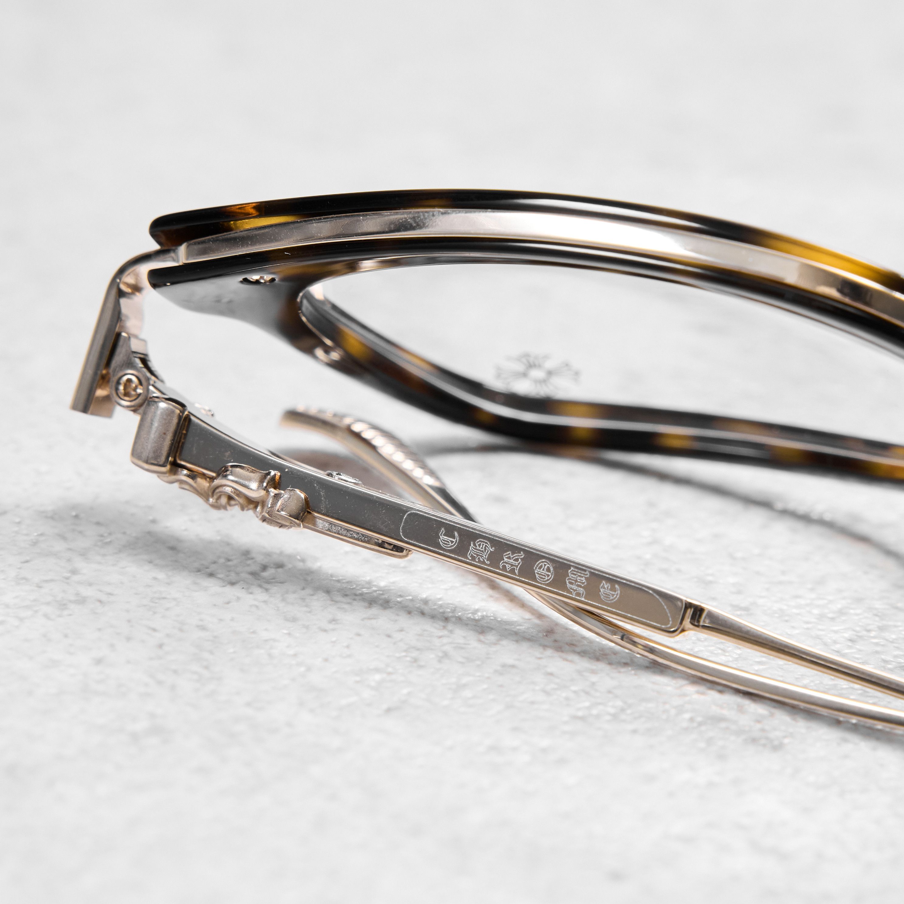Chrome Hearts CHROME HEARTS OVERPOKED DARK TORTOISE/GOLD PLATED Size ONE SIZE - 7 Thumbnail