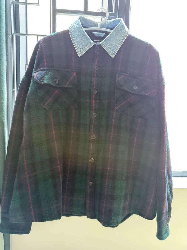Fear of God Fear of God 5th Collar Flannel Shirt - dmc Size US M / EU 48-50 / 2 - 1 Thumbnail