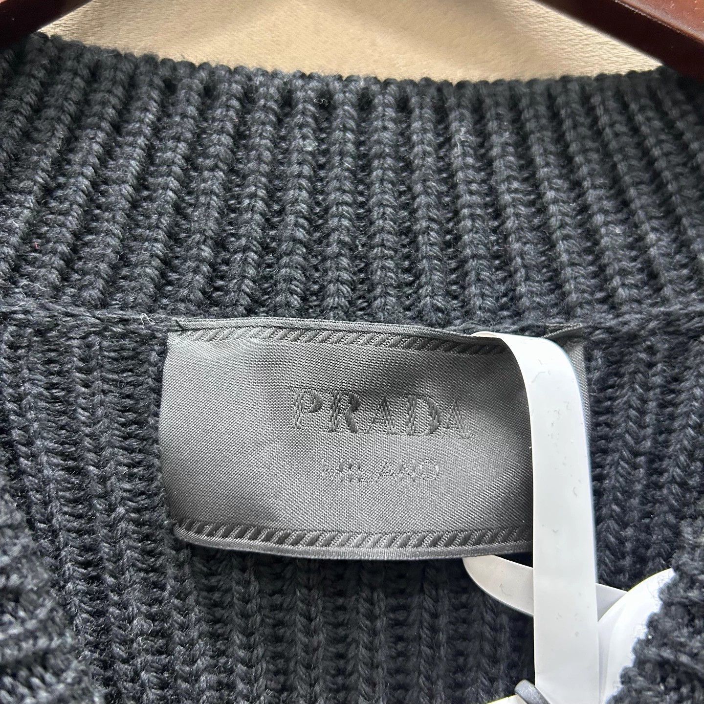 Prada Prada black knit sweater 52 99 new Size US L / EU 52-54 / 3 - 3 Thumbnail