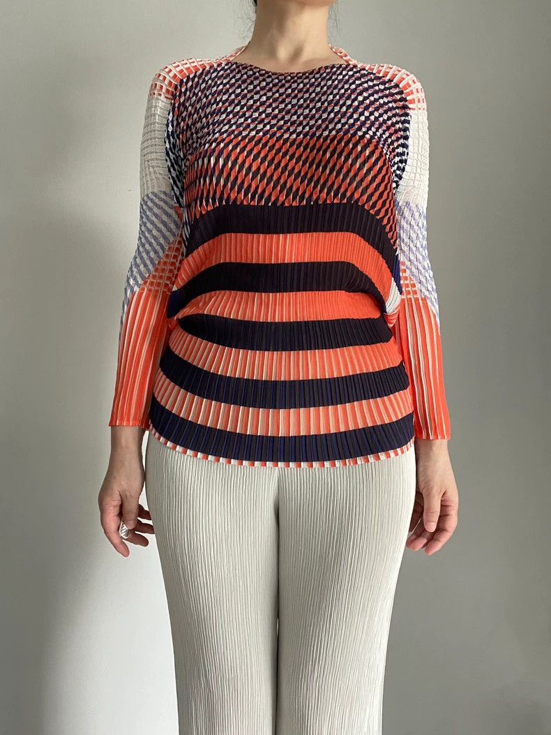 Issey Miyake Issey Miyake Orange main line geometric semi-transparent l Size M / US 6-8 / IT 42-44 - 4 Thumbnail