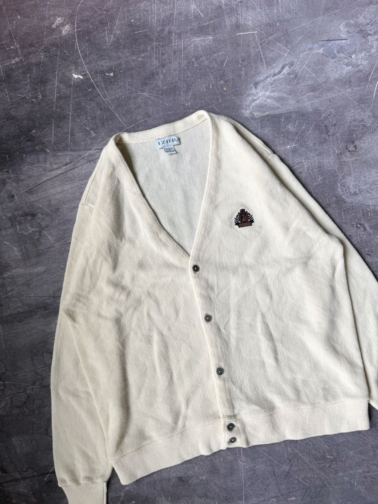 Izod Vintage 90s Izod Cardigan Sweater (XL) Size US XL / EU 56 / 4 - 3 Thumbnail